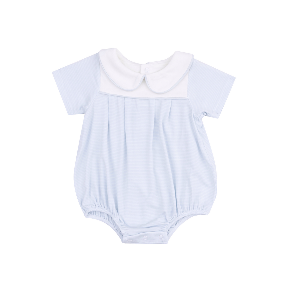 Stripe Classic Box Pleat Bubble Romper