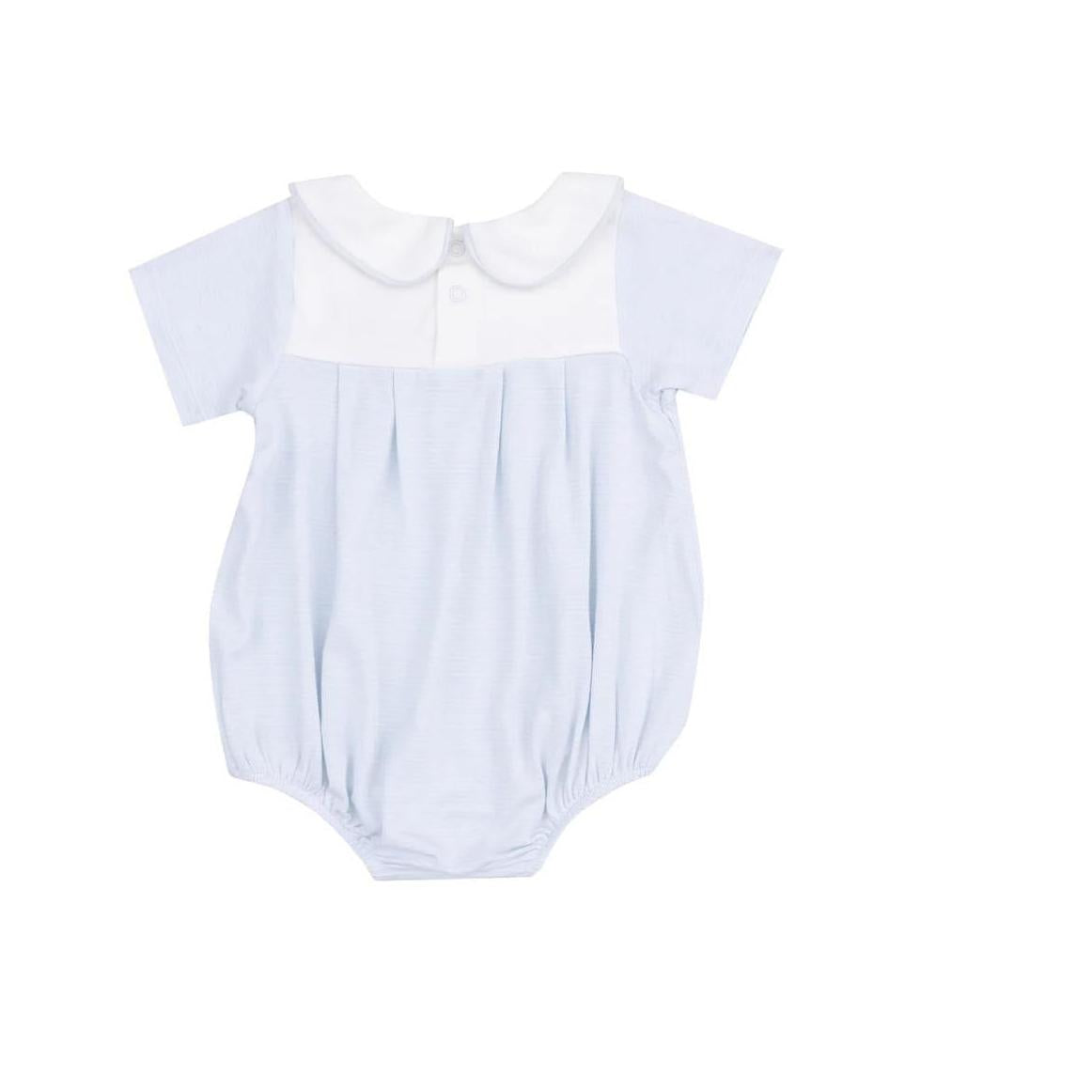 Stripe Classic Box Pleat Bubble Romper