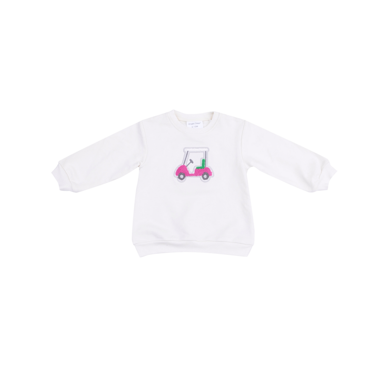 Golf Cart Pink Applique Oversized Sweatshirt