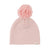 Dusty Pink Pom Hat-Baby