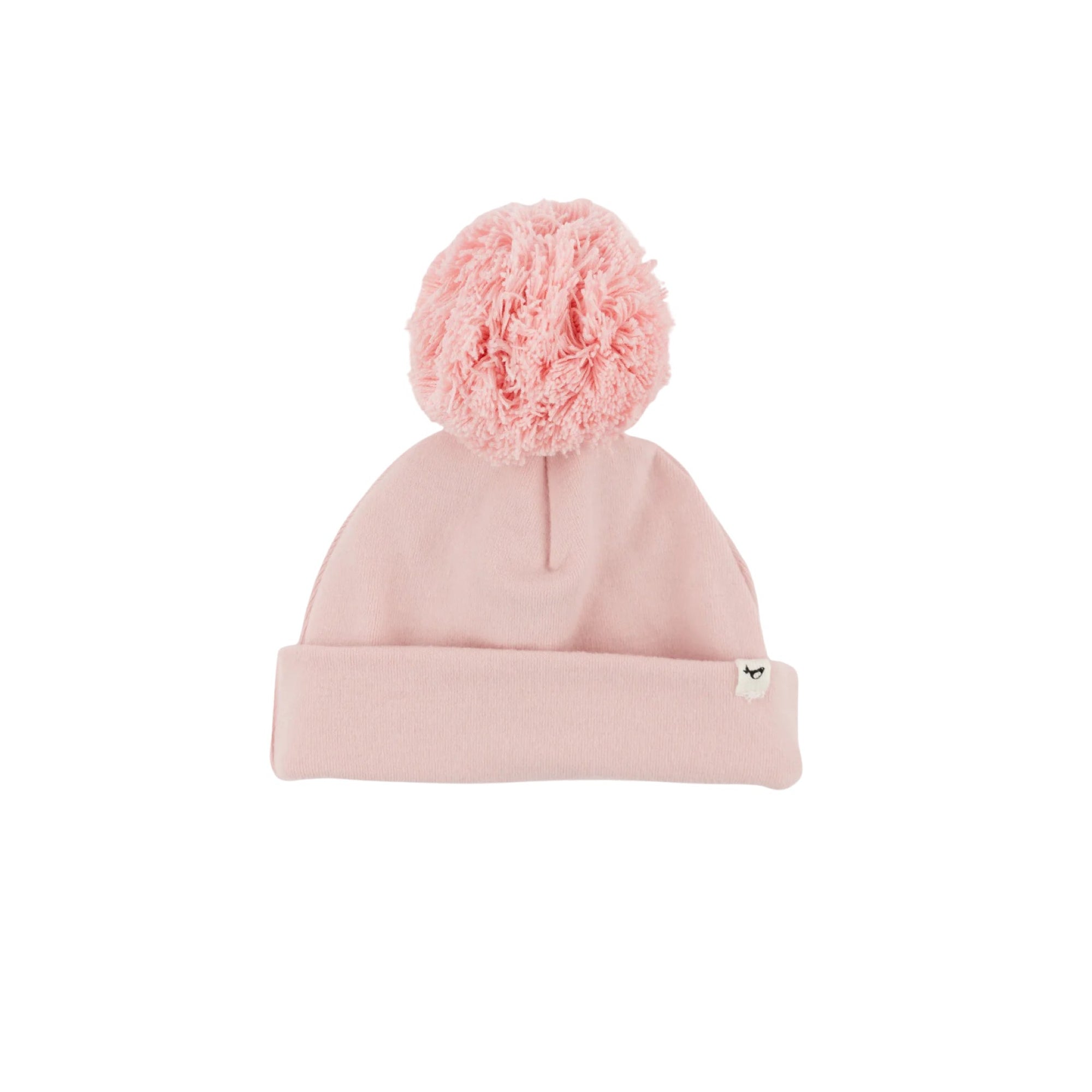 Dusty Pink Pom Hat-Baby