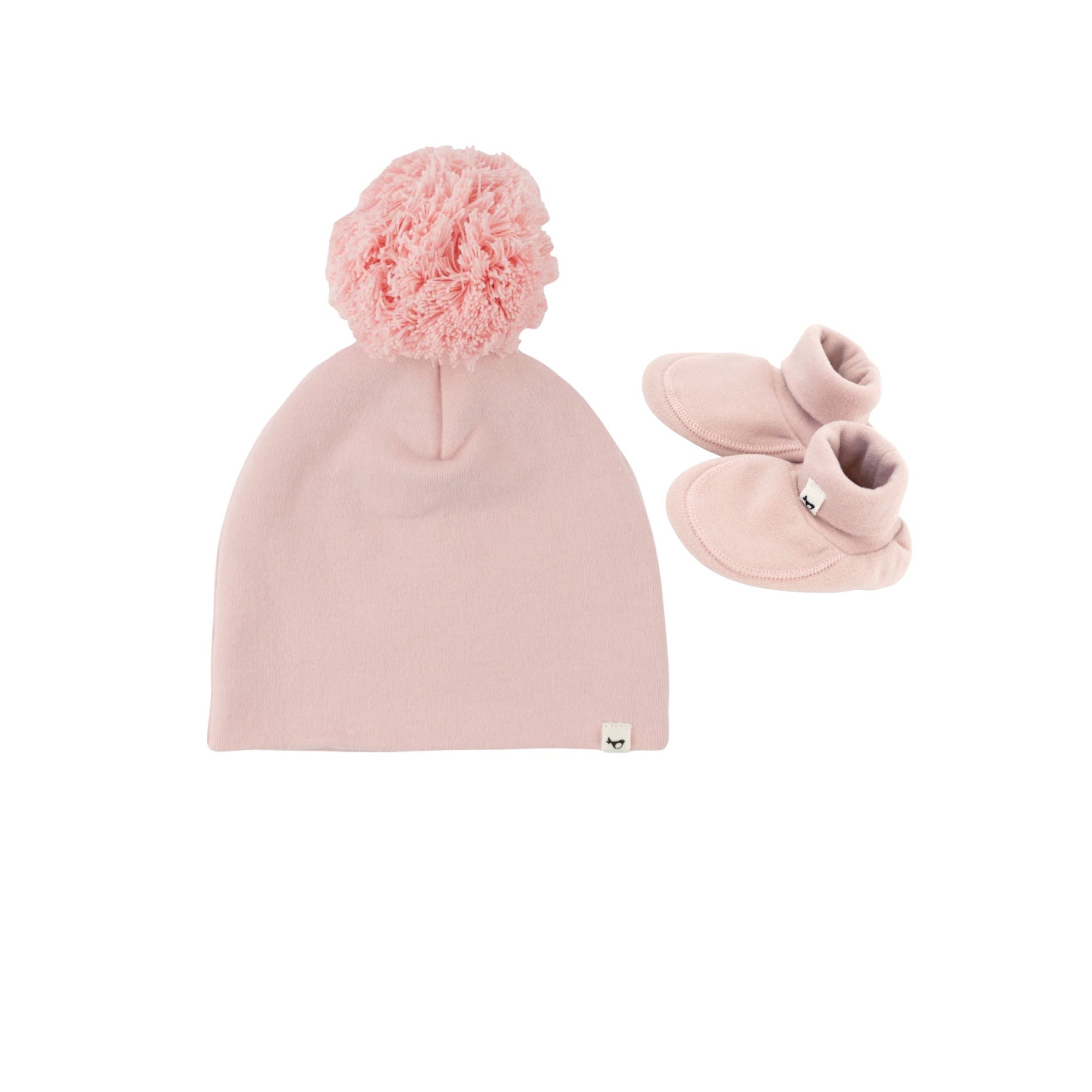 Dusty Pink Pom Hat-Baby