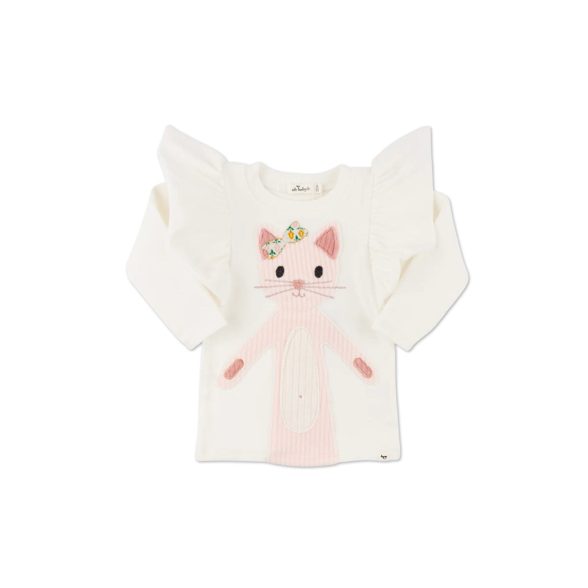 Quilted Kitty Appliqué Shirt