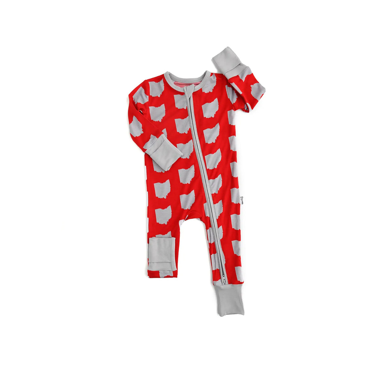 OSU Scarlet &amp; Gray Collegiate Baby Romper