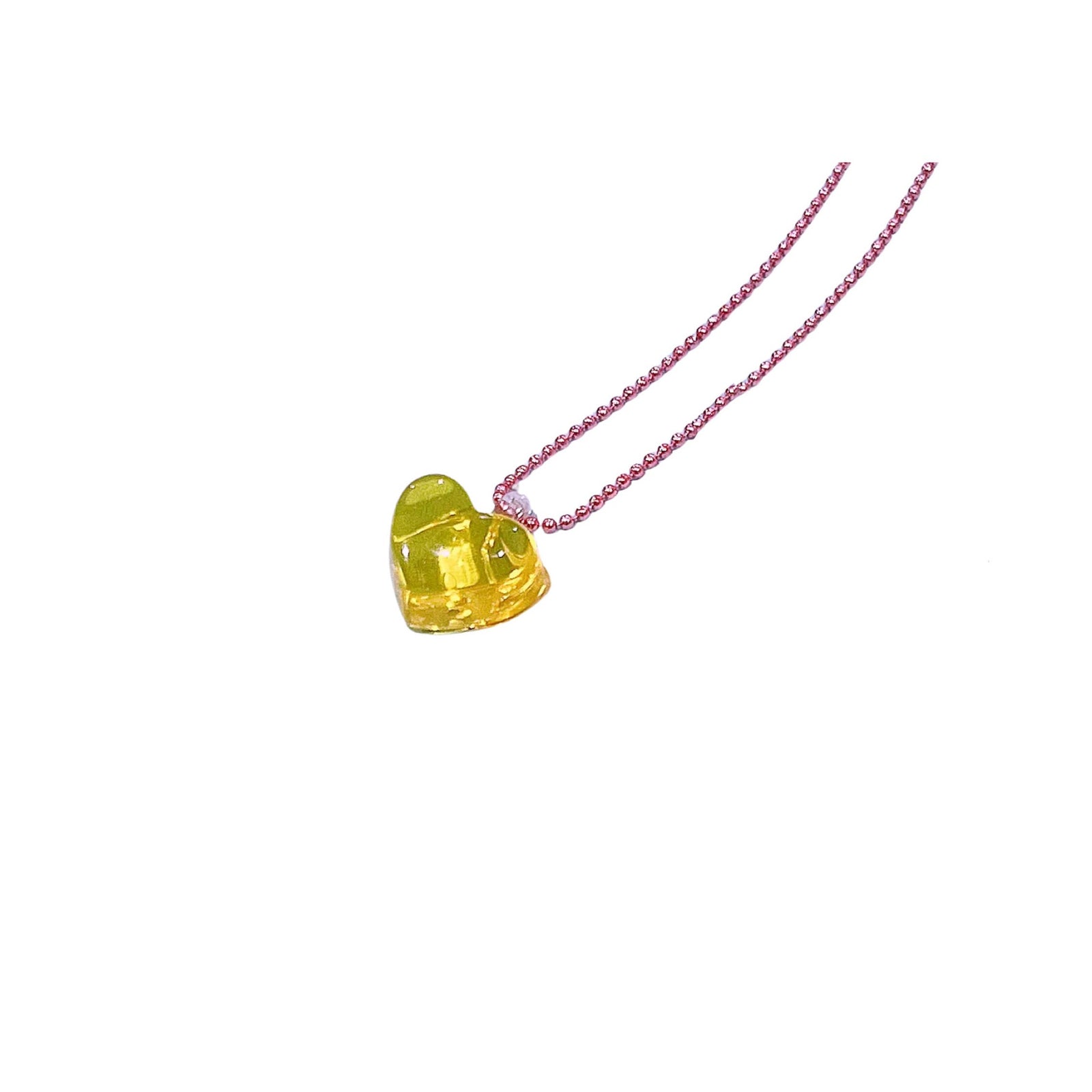 Jello Heart Kids Necklaces