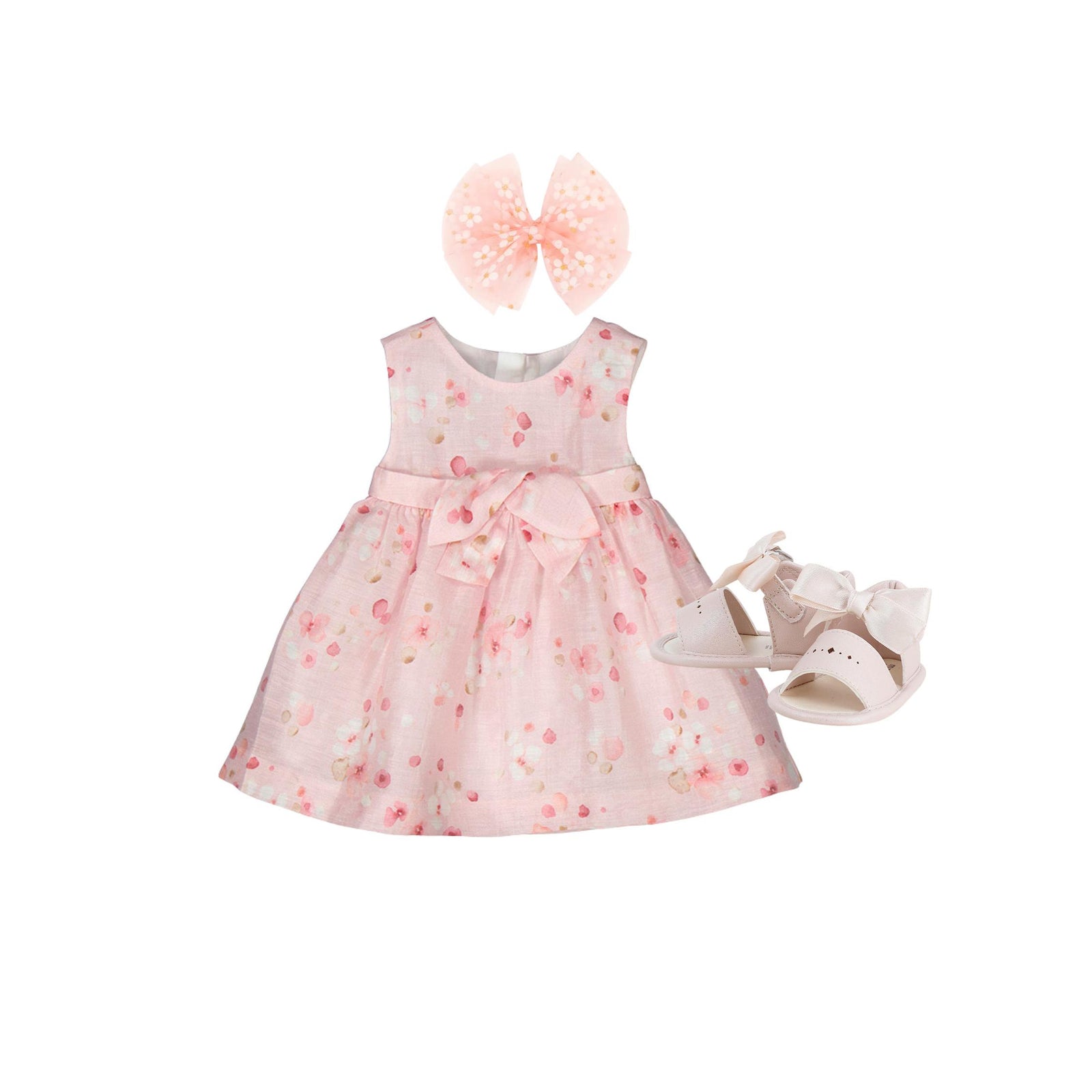 Linen & Cotton Summer Floral Dress