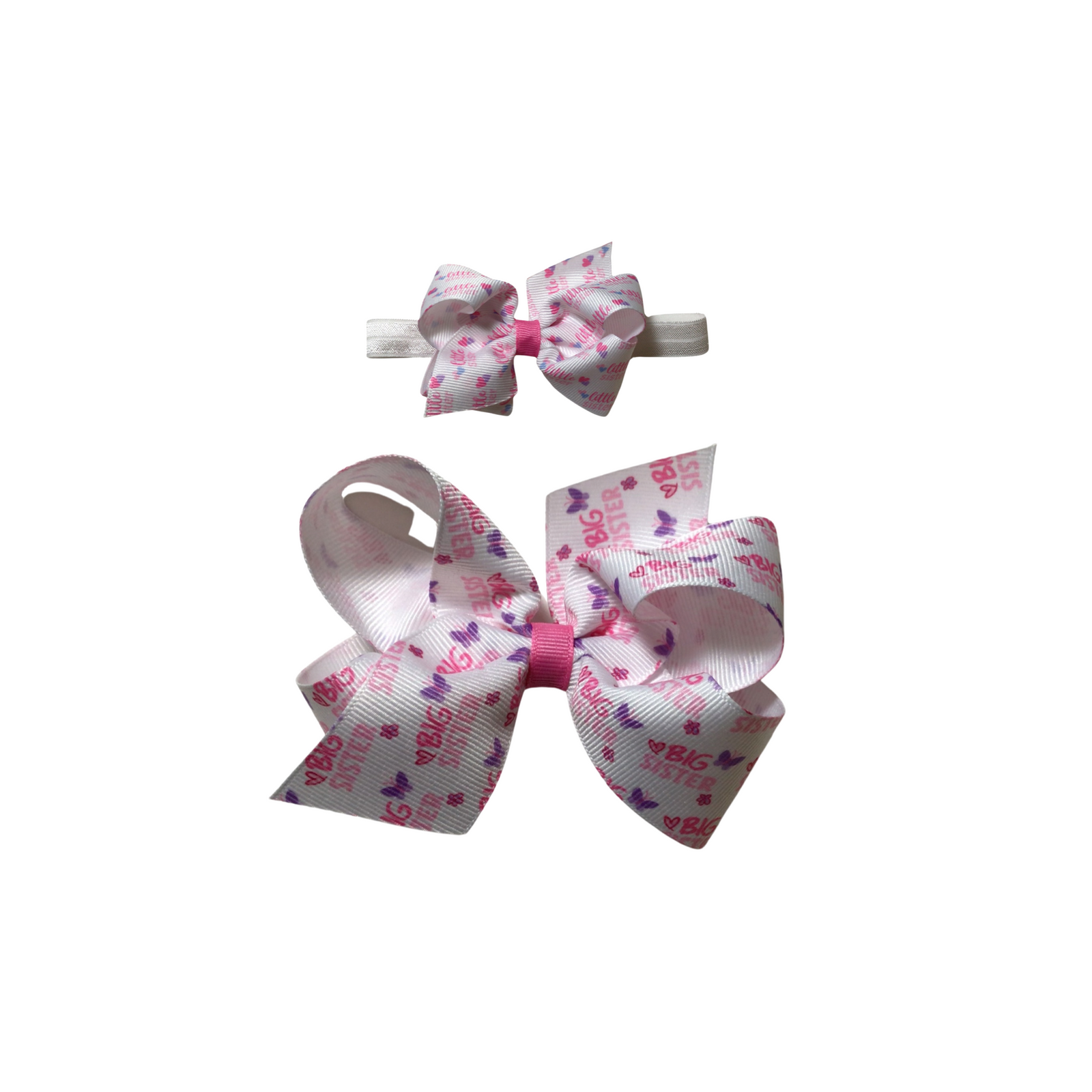 Little Sister Print Bow Headband