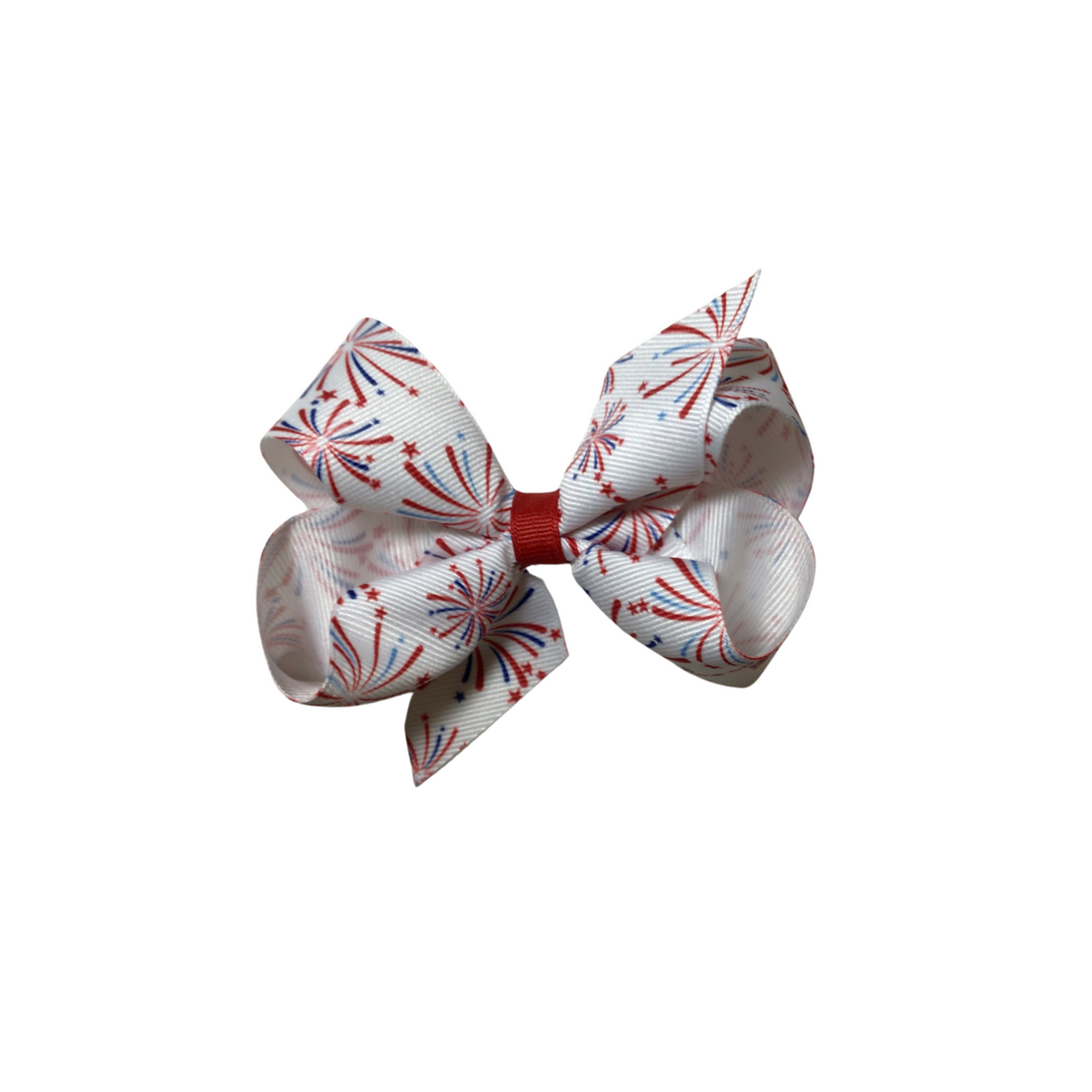 Medium Americana Print Bow Clip