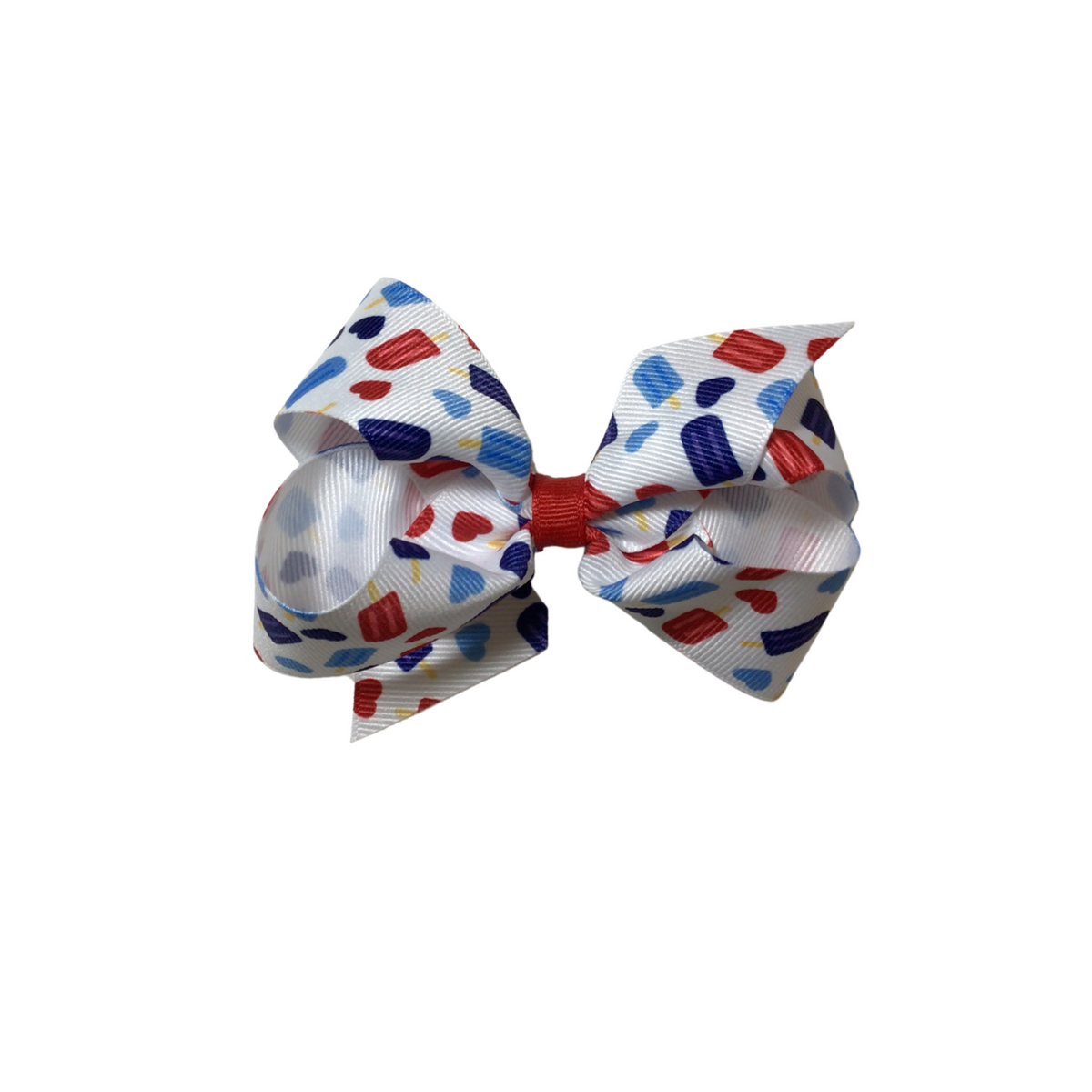 Medium Americana Print Bow Clip