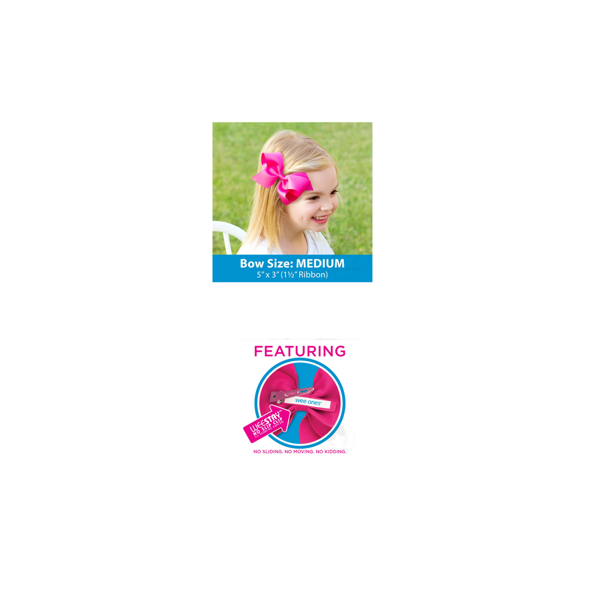 Medium Heart Sequin Bow