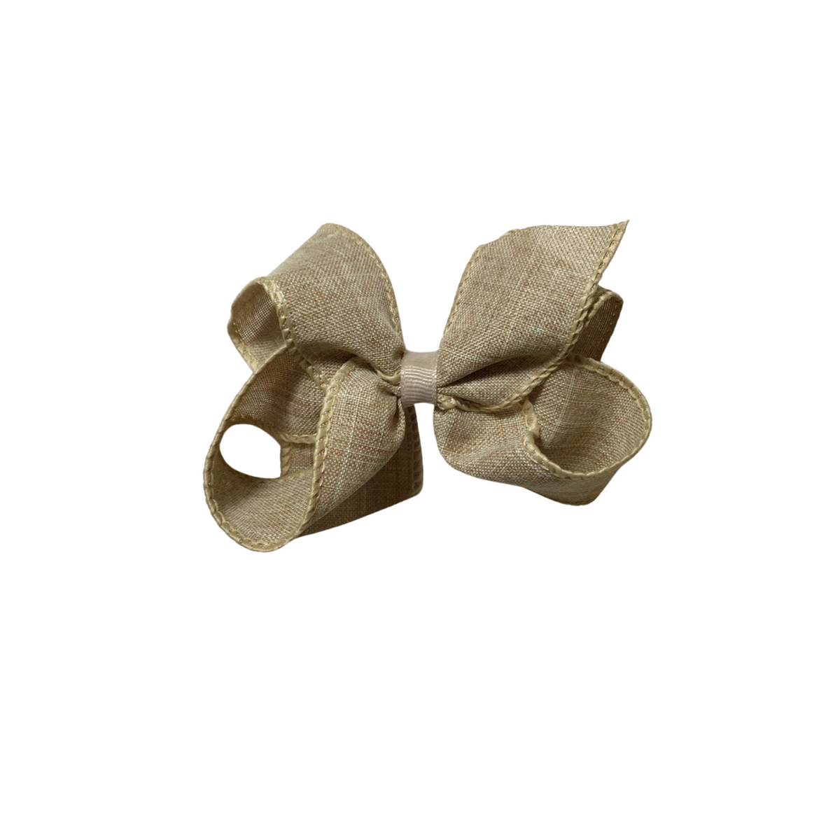 Medium Linen Bow Clip