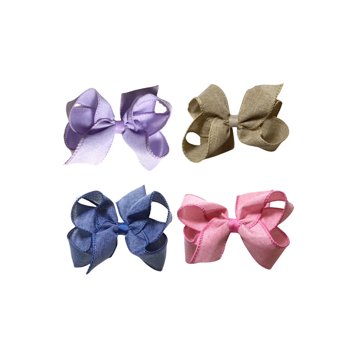 Medium Linen Bow Clip