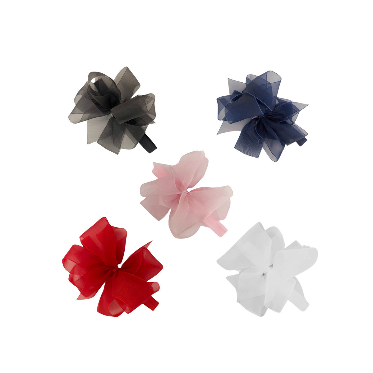 Medium Organza Double Bow Headband