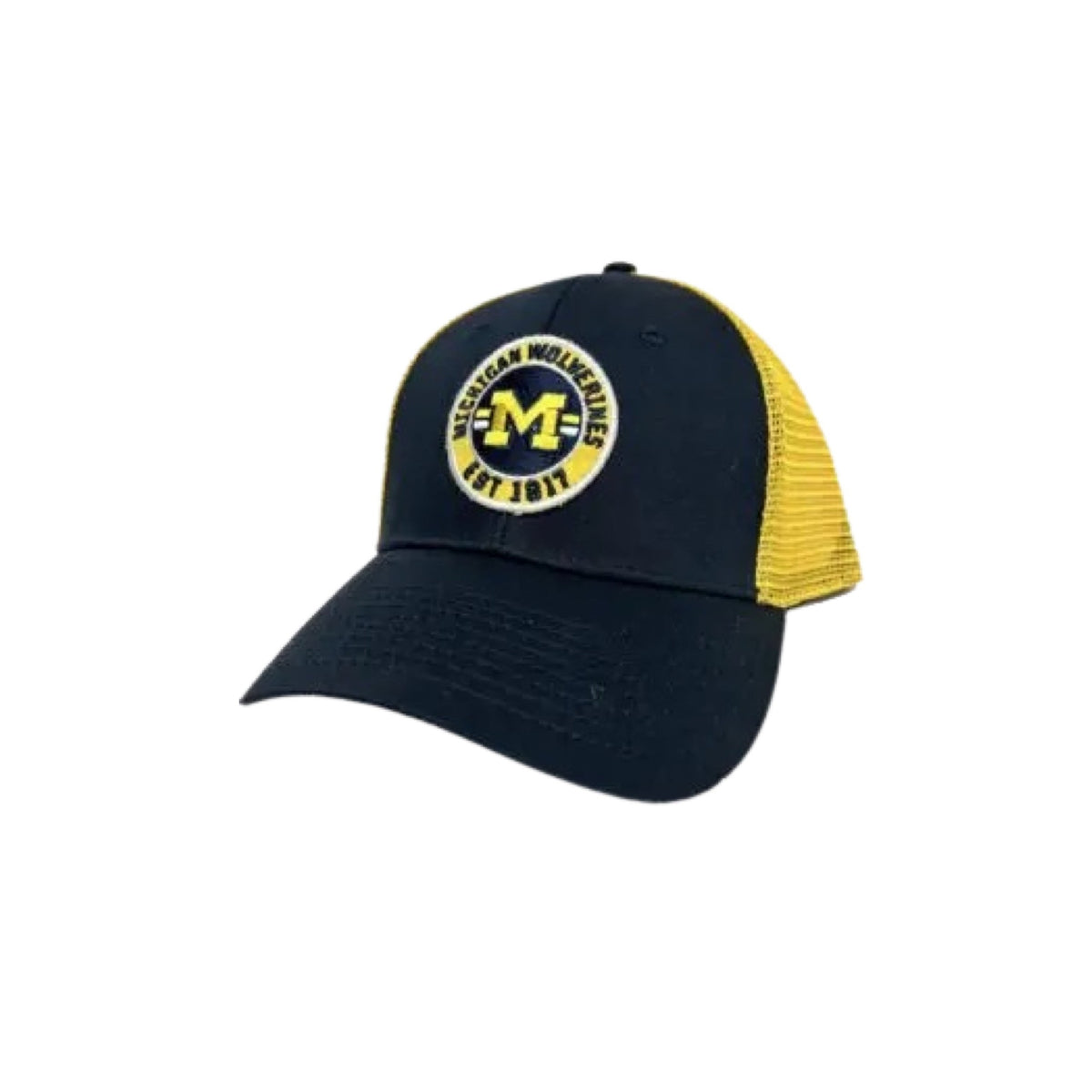 Michigan Wolverines Navy &amp; Gold Mesh Back Hat