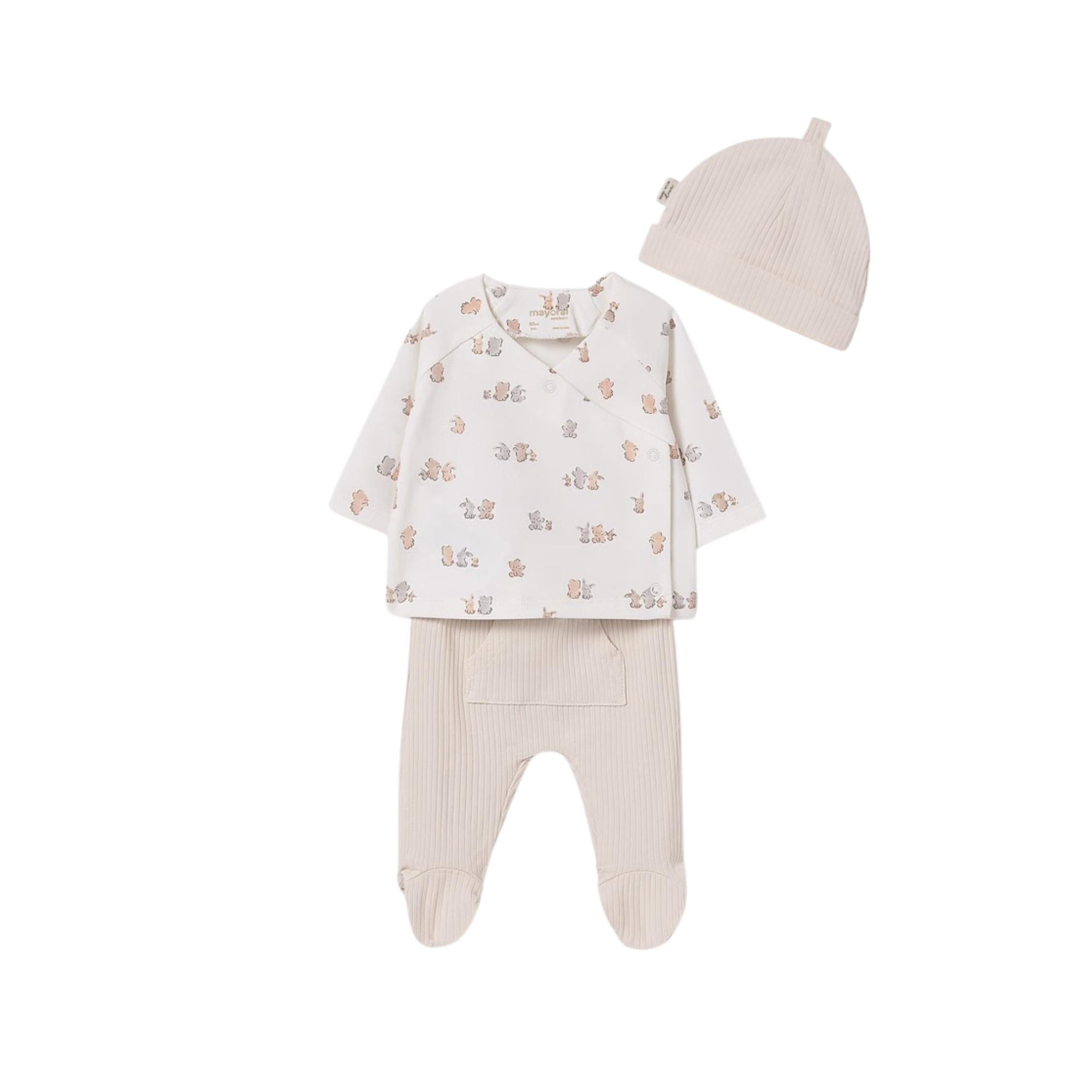 Newborn Layette 3-Piece Footie Sets