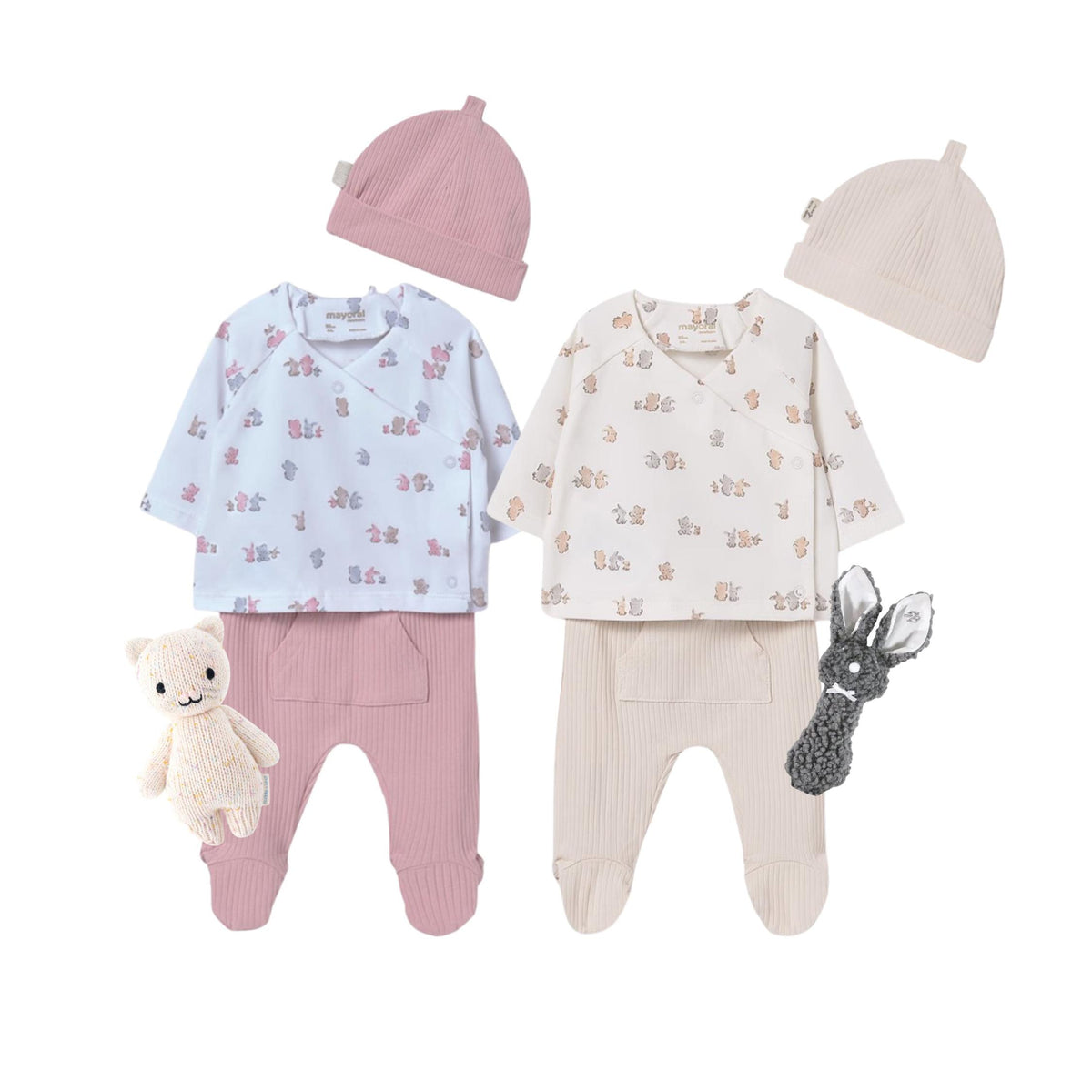 Newborn Layette 3-Piece Footie Sets