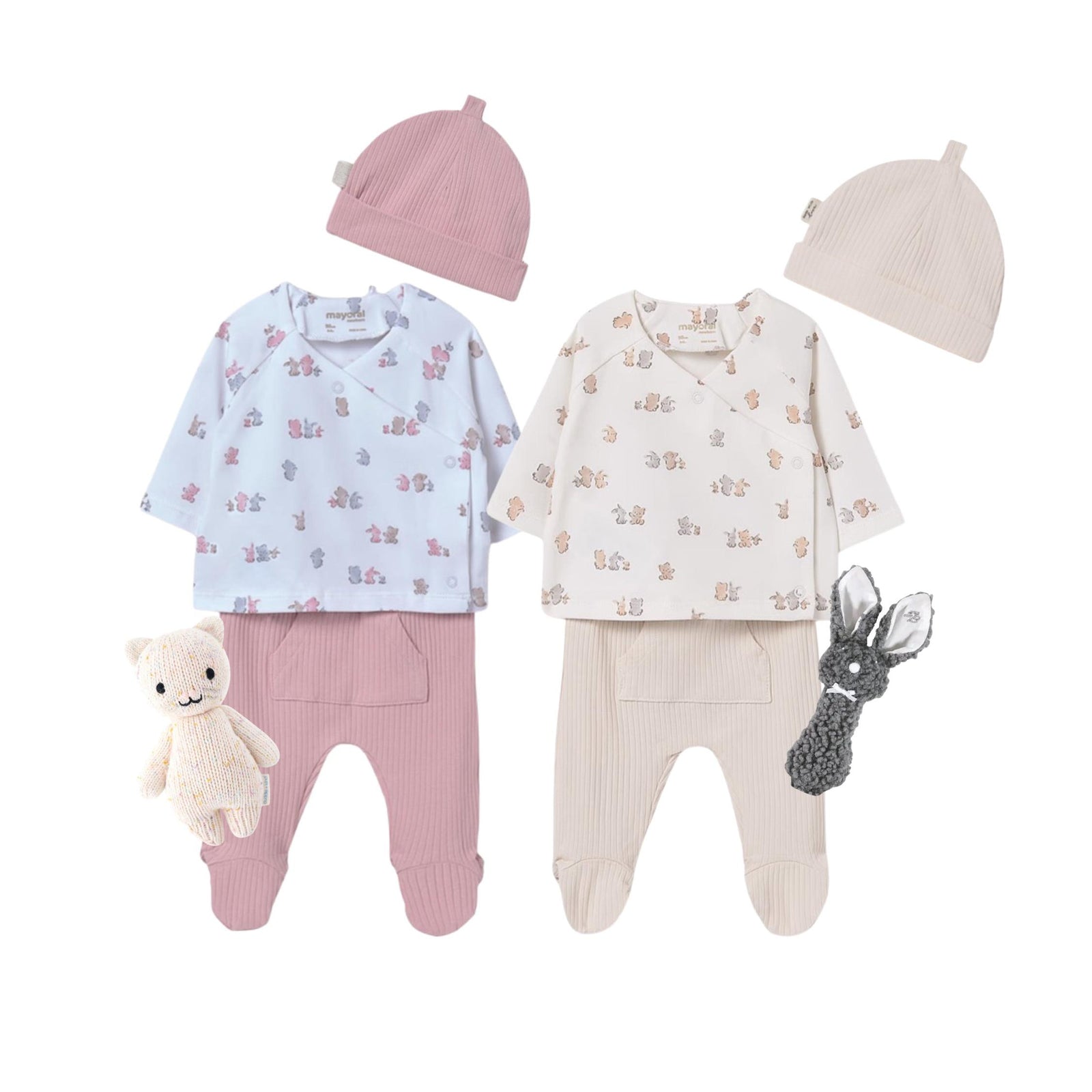Newborn Layette 3-Piece Footie Sets