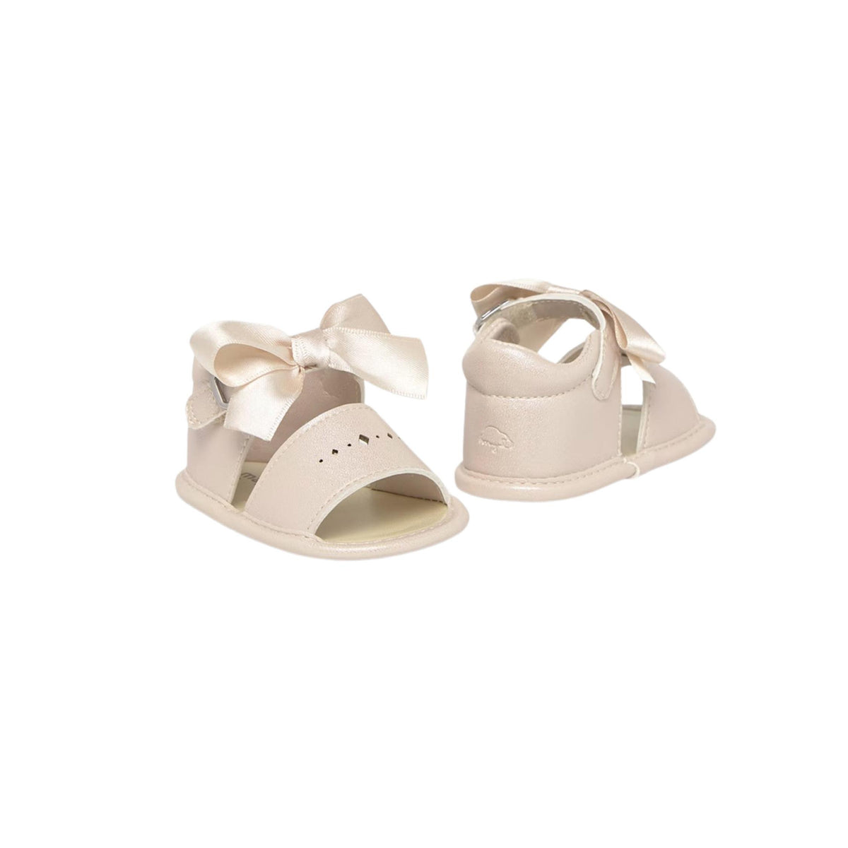 Newborn Natural Bow Sandals