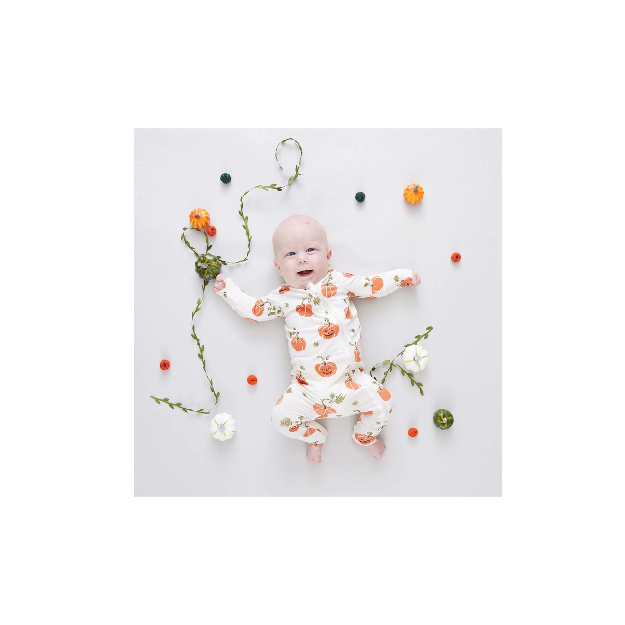 Petite Pumpkins Bamboo Romper