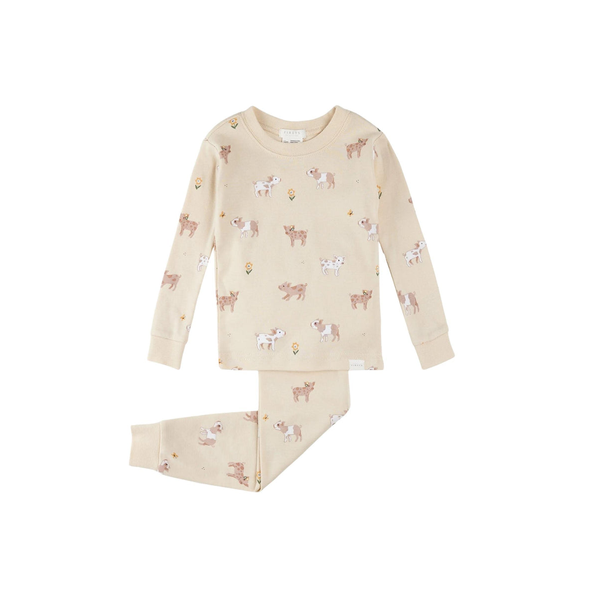 Piglet Print Baby 2-Piece Pajama Set