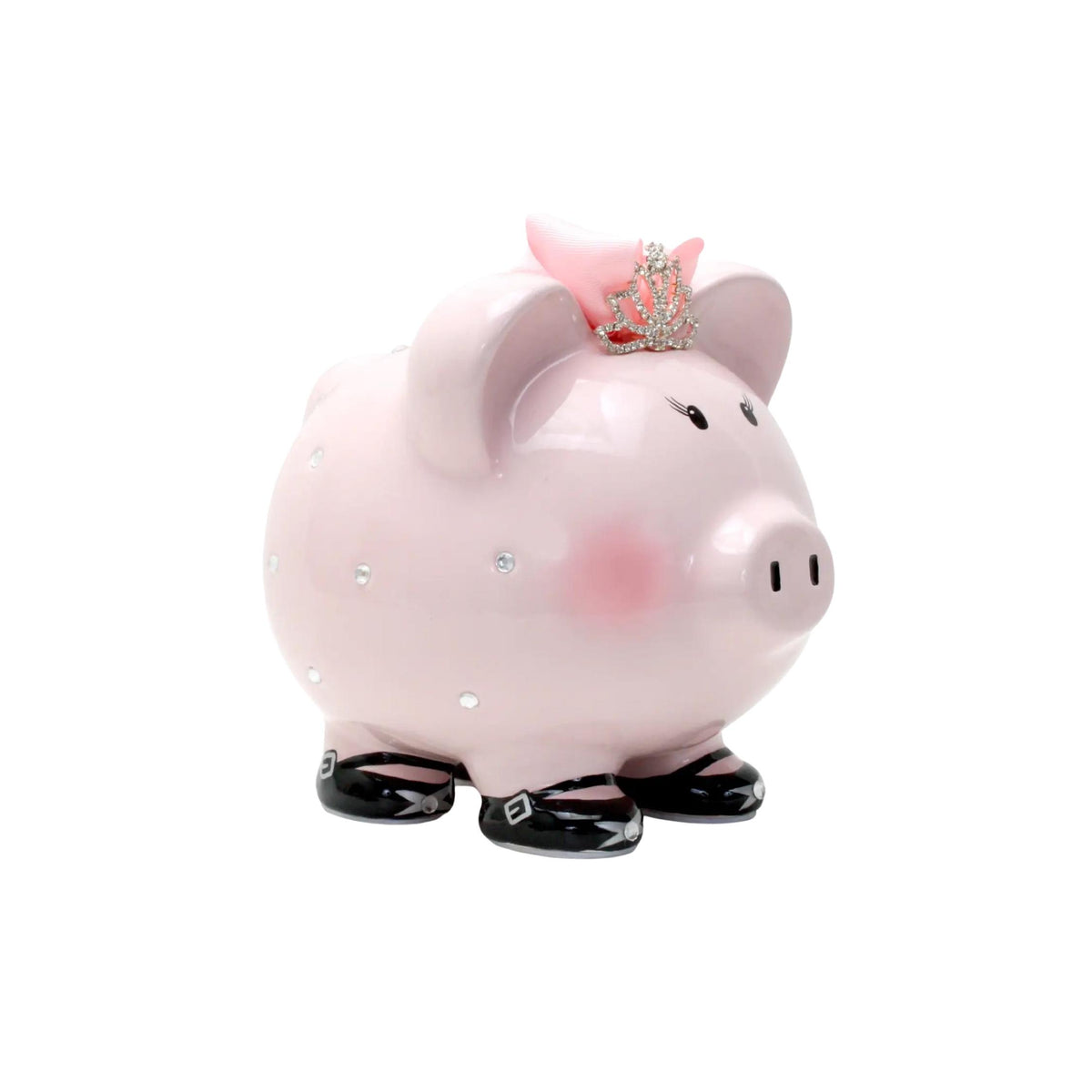 Pink Princess Pig Porcelain Piggy Bank