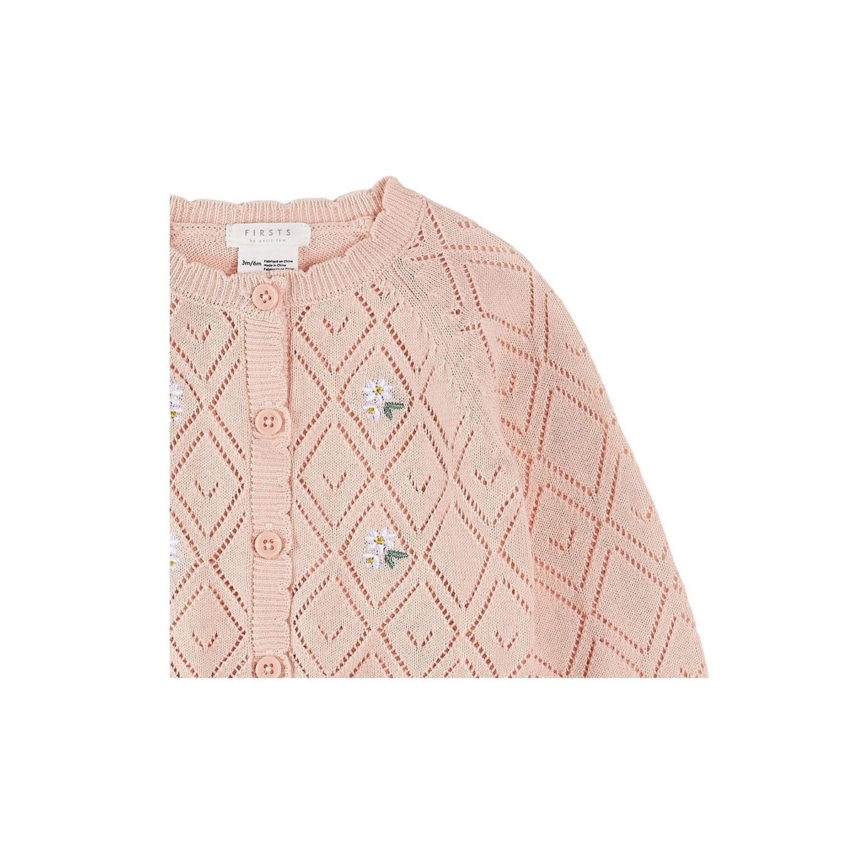 Pointelle Knit Embroidered Cardigans