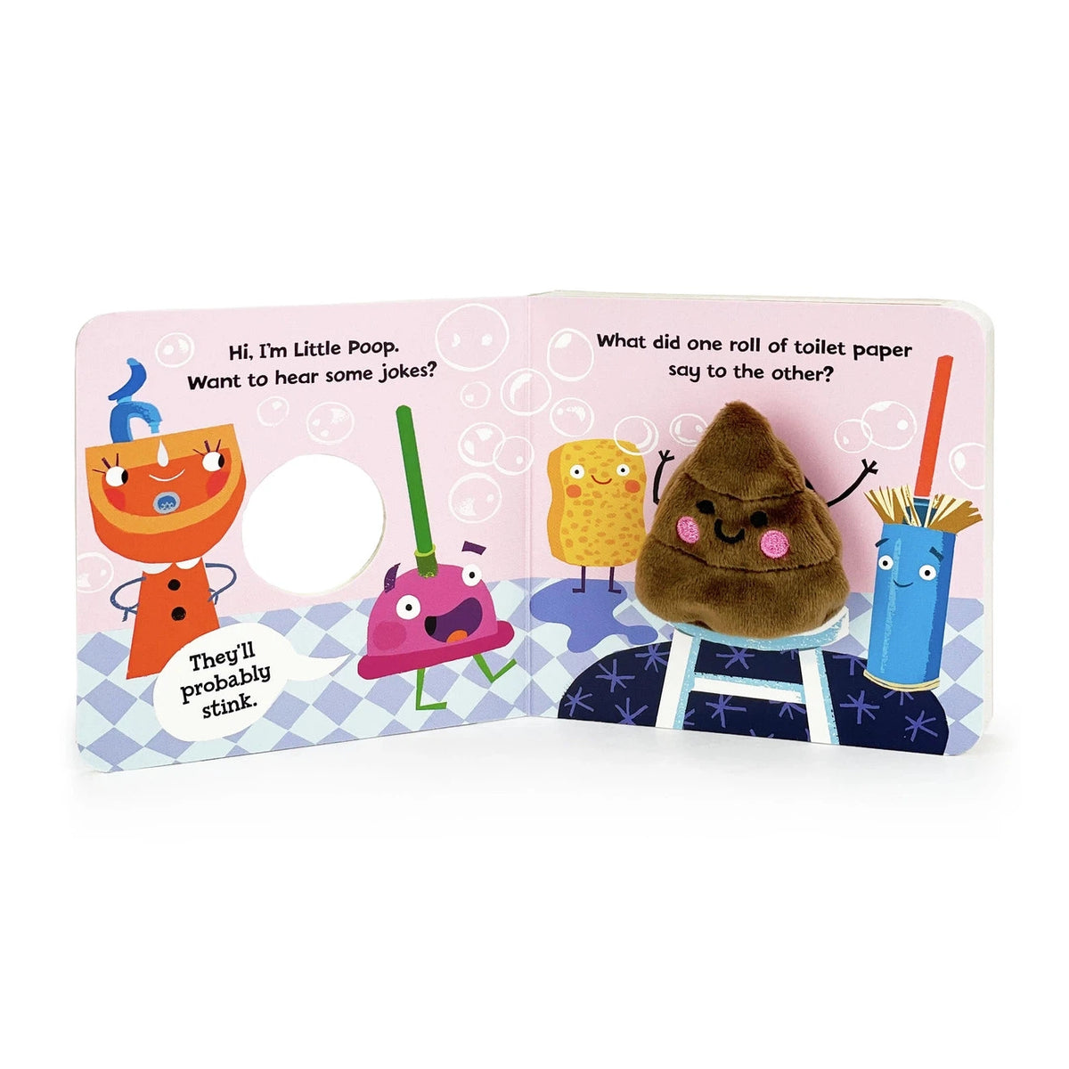 Poop Plush Finger Puppet Board Book
