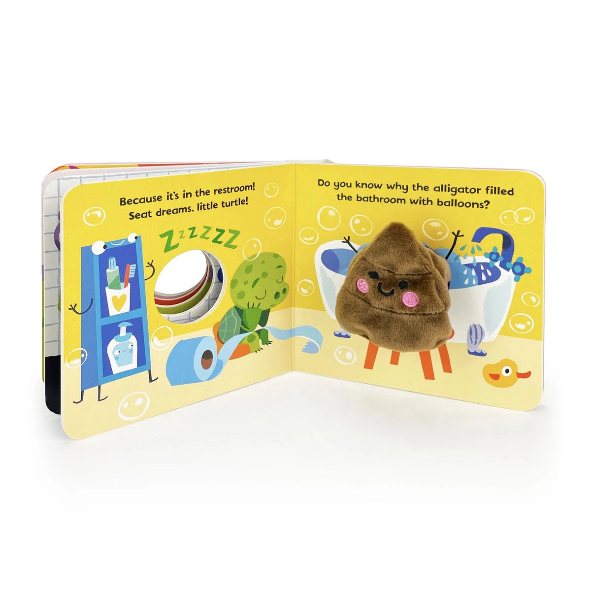 Poop Plush Finger Puppet Board Book