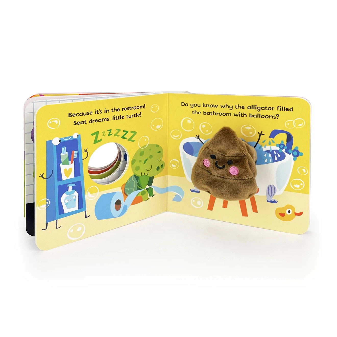 Poop Plush Finger Puppet Board Book