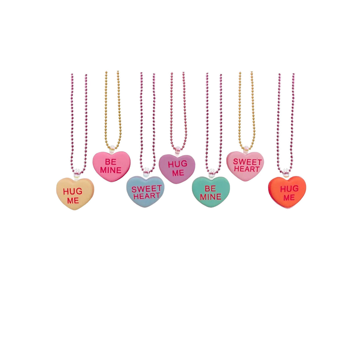 Pop Cutie Conversation Heart Necklaces