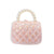 Quilted Pink Bow Purse