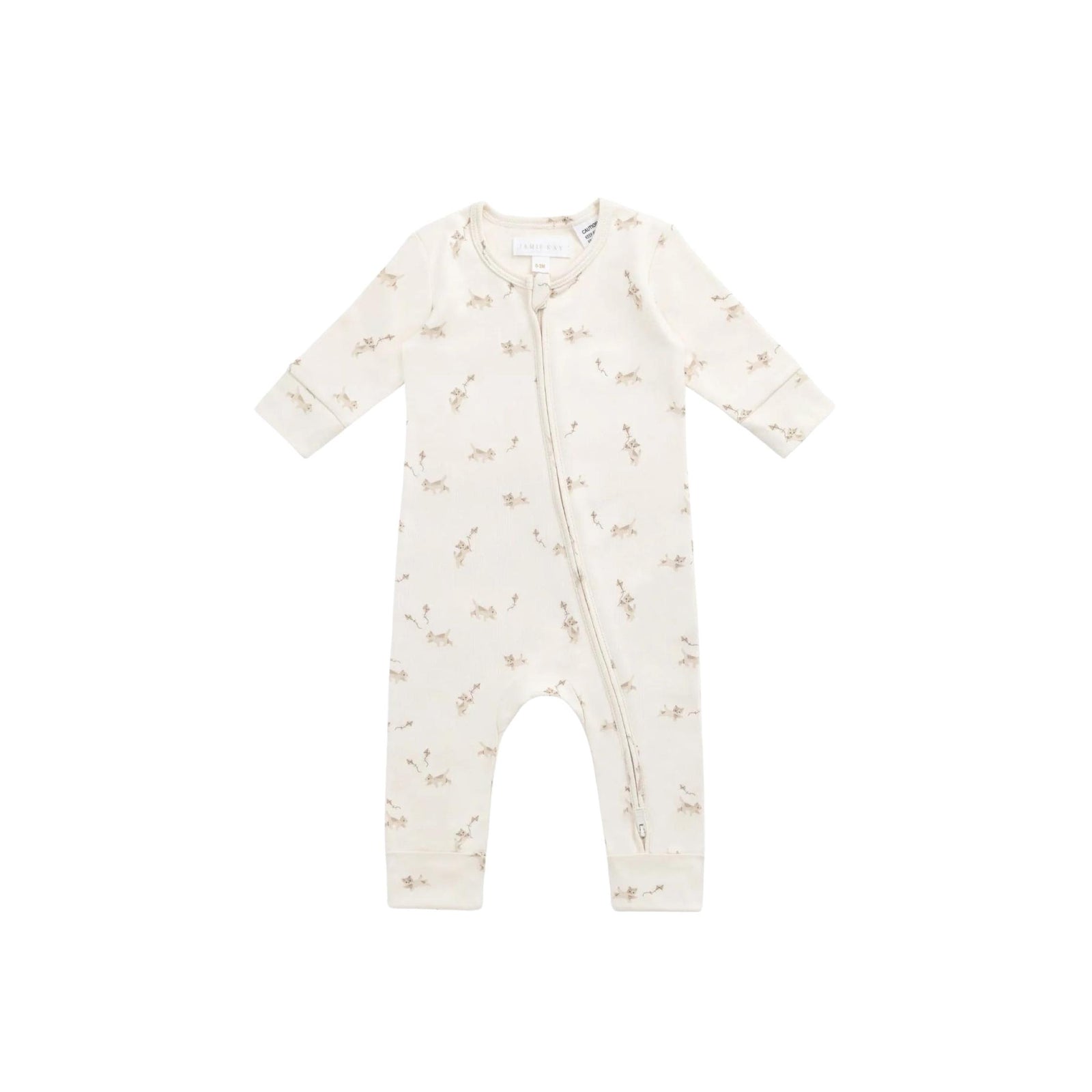 Reese Zip Sasha Puppy Print Romper