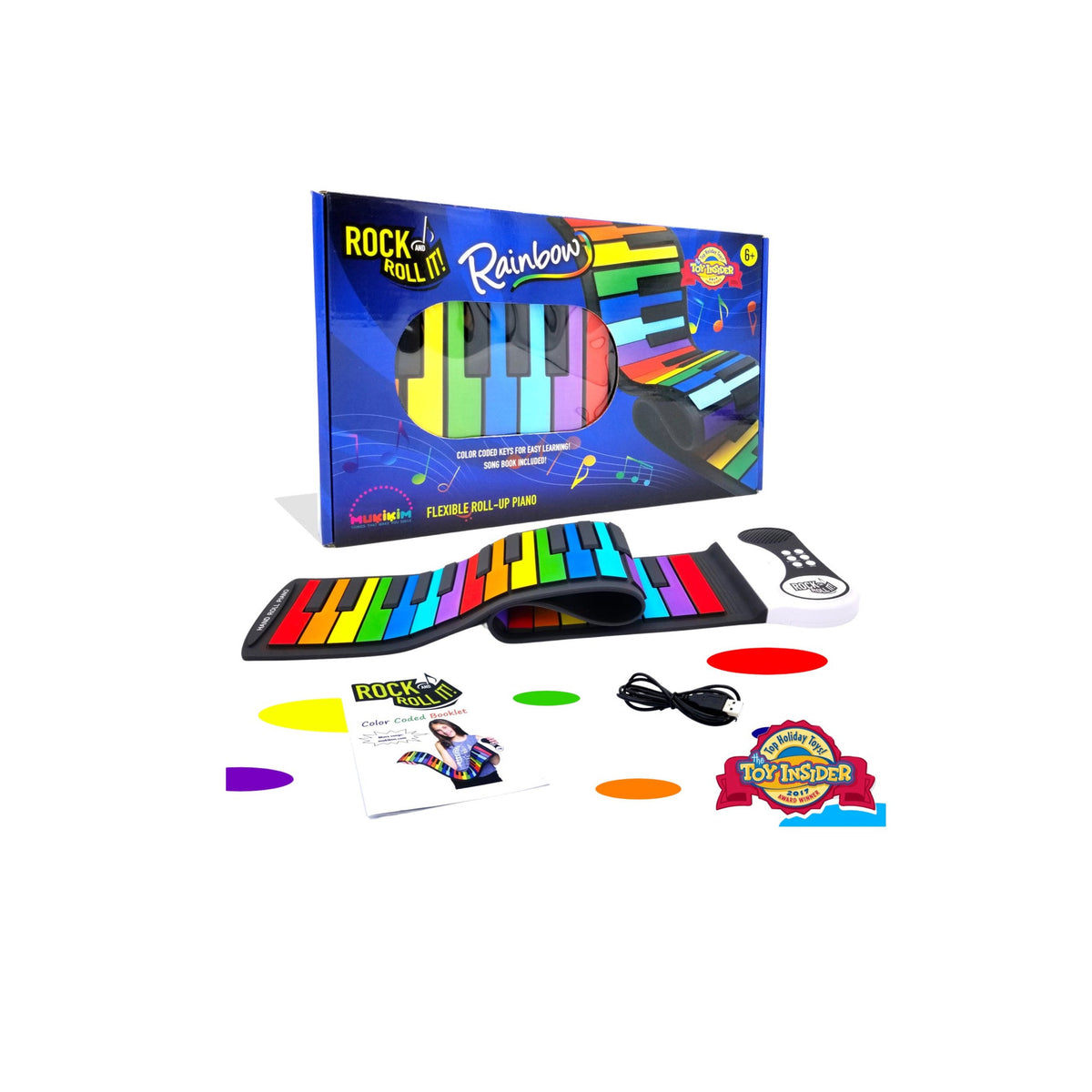 Rock And Roll It Rainbow Piano Keyboard