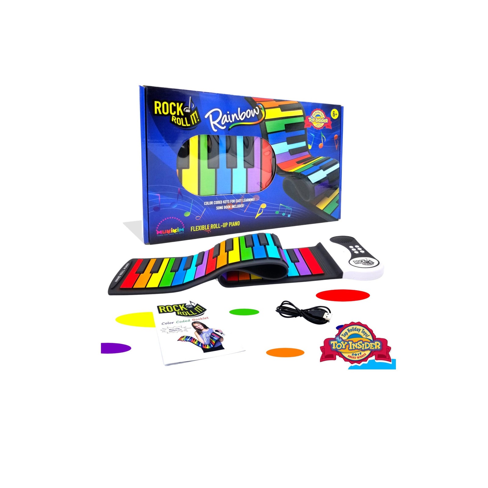Rock And Roll It Rainbow Piano Keyboard