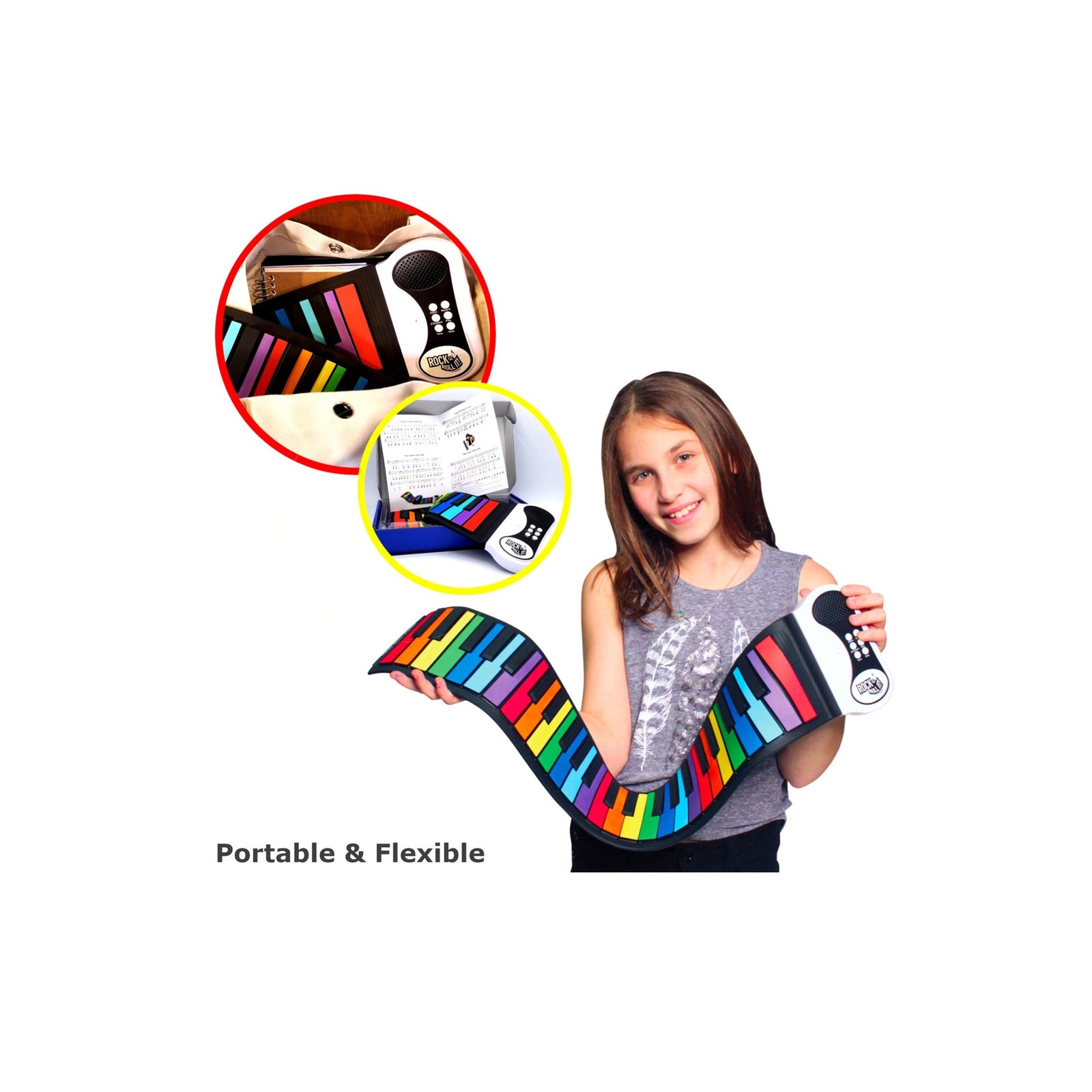 Rock And Roll It Rainbow Piano Keyboard