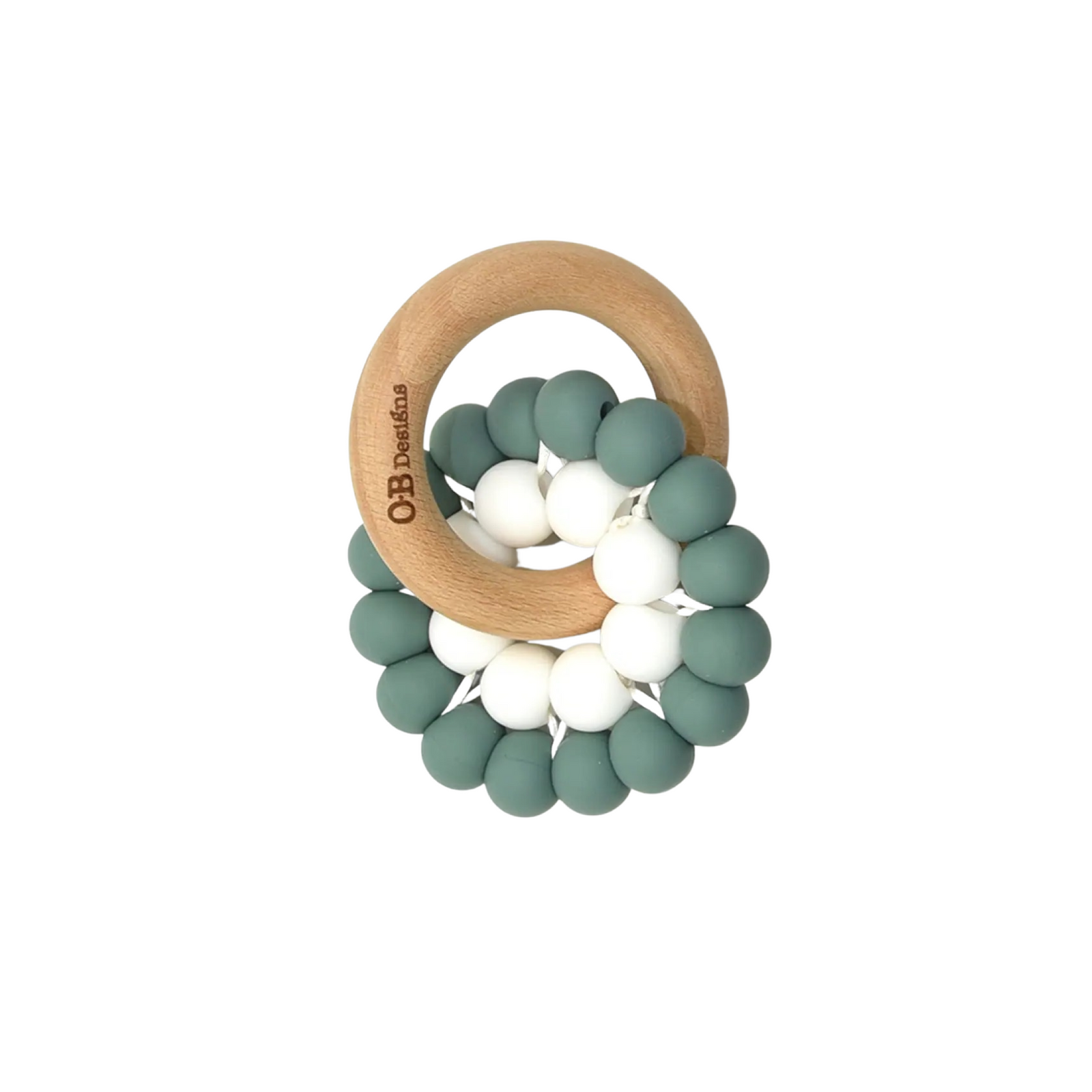 Silicone And Wooden Eco Teether Toy