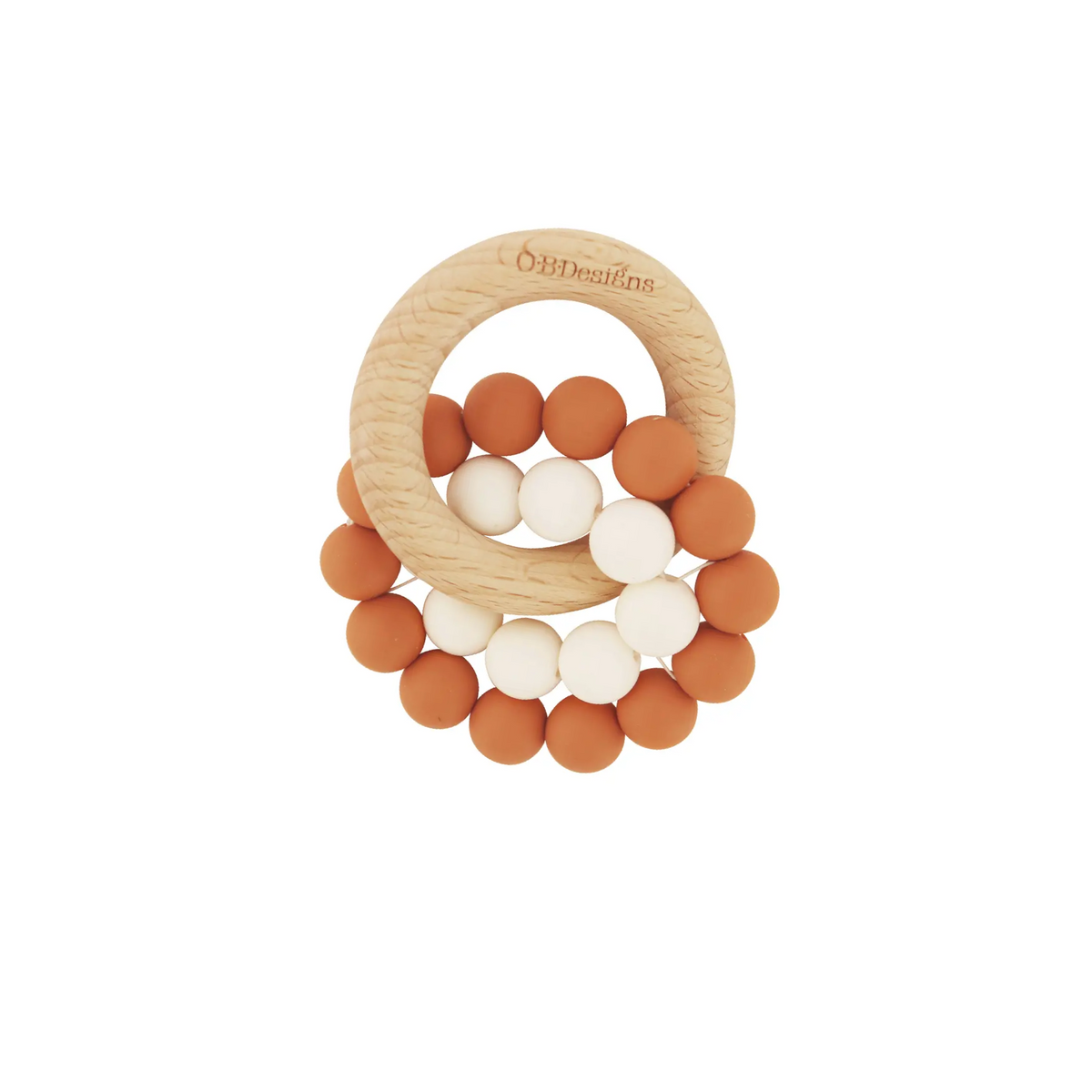 Silicone And Wooden Eco Teether Toy