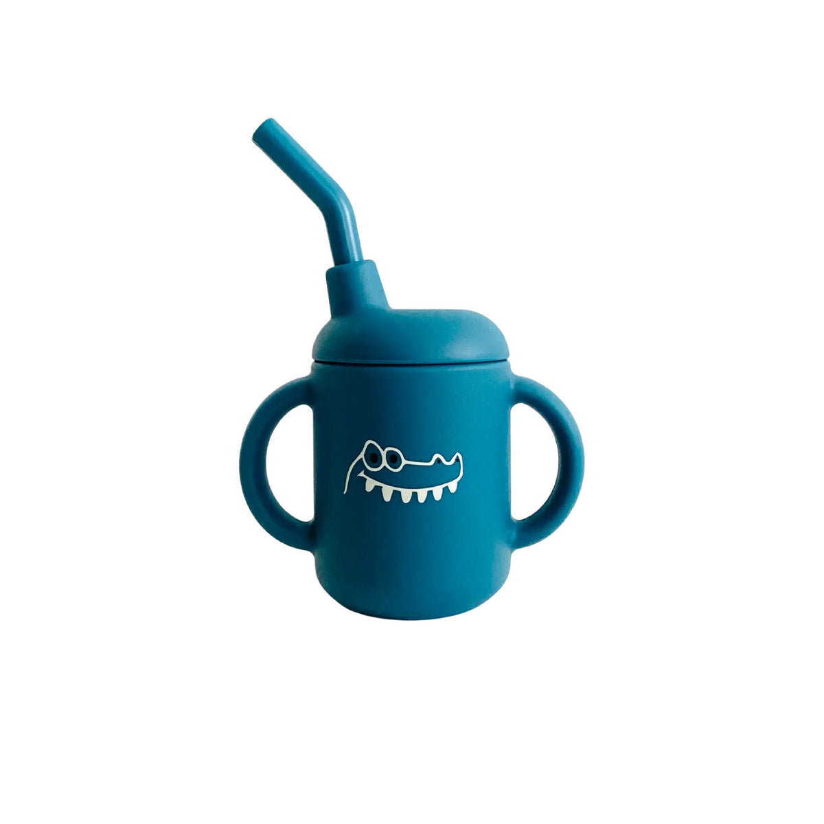 Silicone Animal Face Cups with Straws