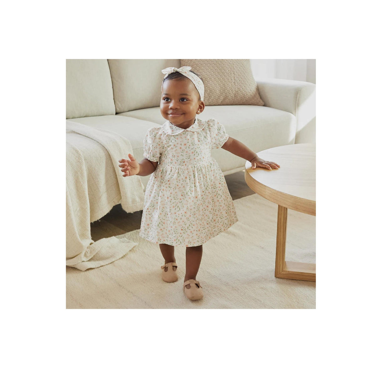 Spring Bunnies Poplin Dress Set - 3-piece