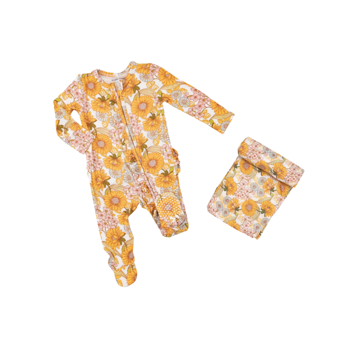 Sunflower Swaddle Blanket