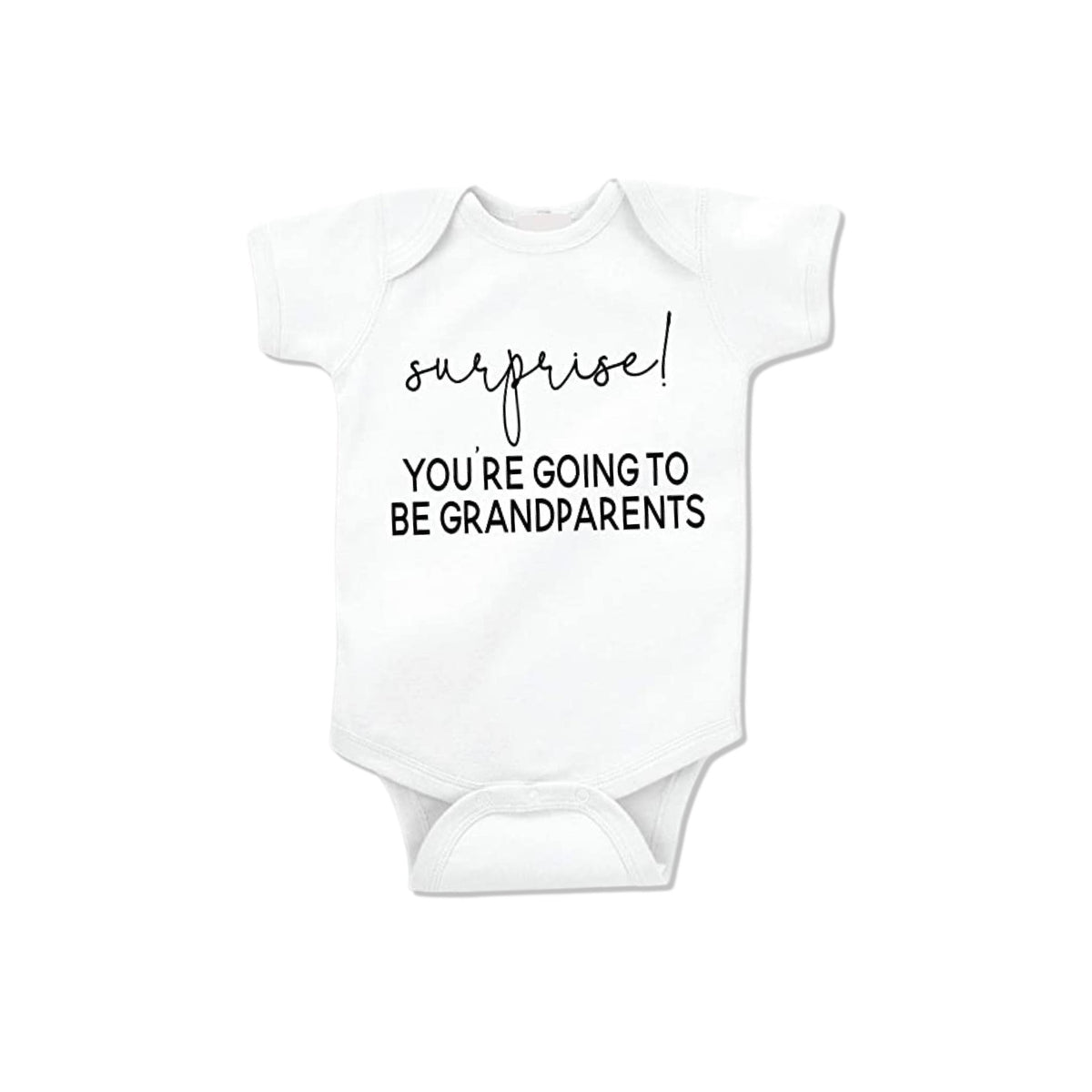 Surprise! Your Going To Be Grandparents Announcement Onesie