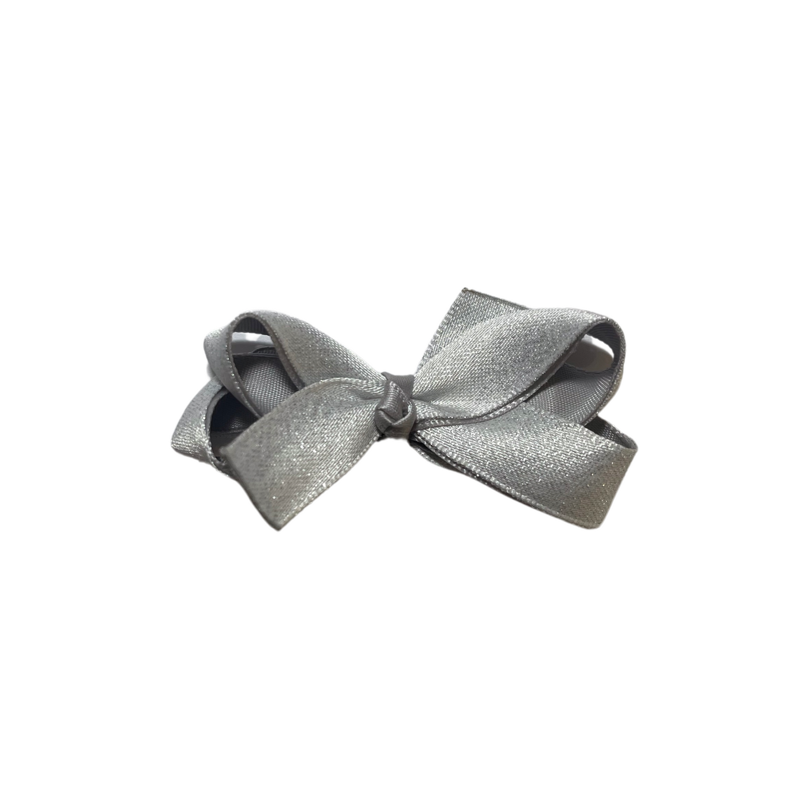 Tiny Glitter Satin Overlay Bow
