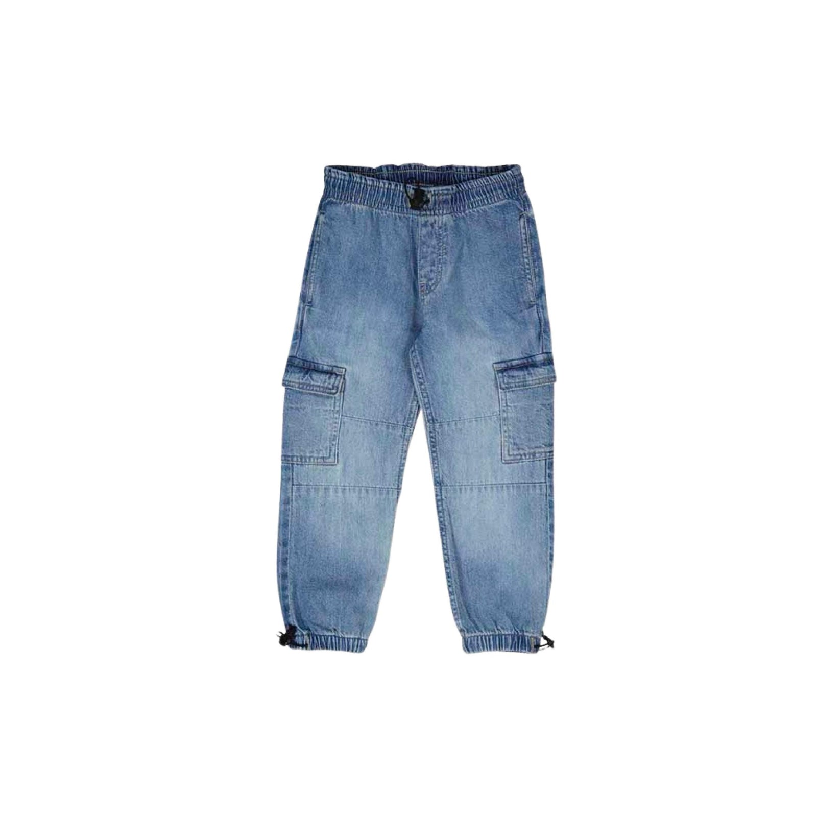 Unisex Wide Leg Cargo Denim Pants
