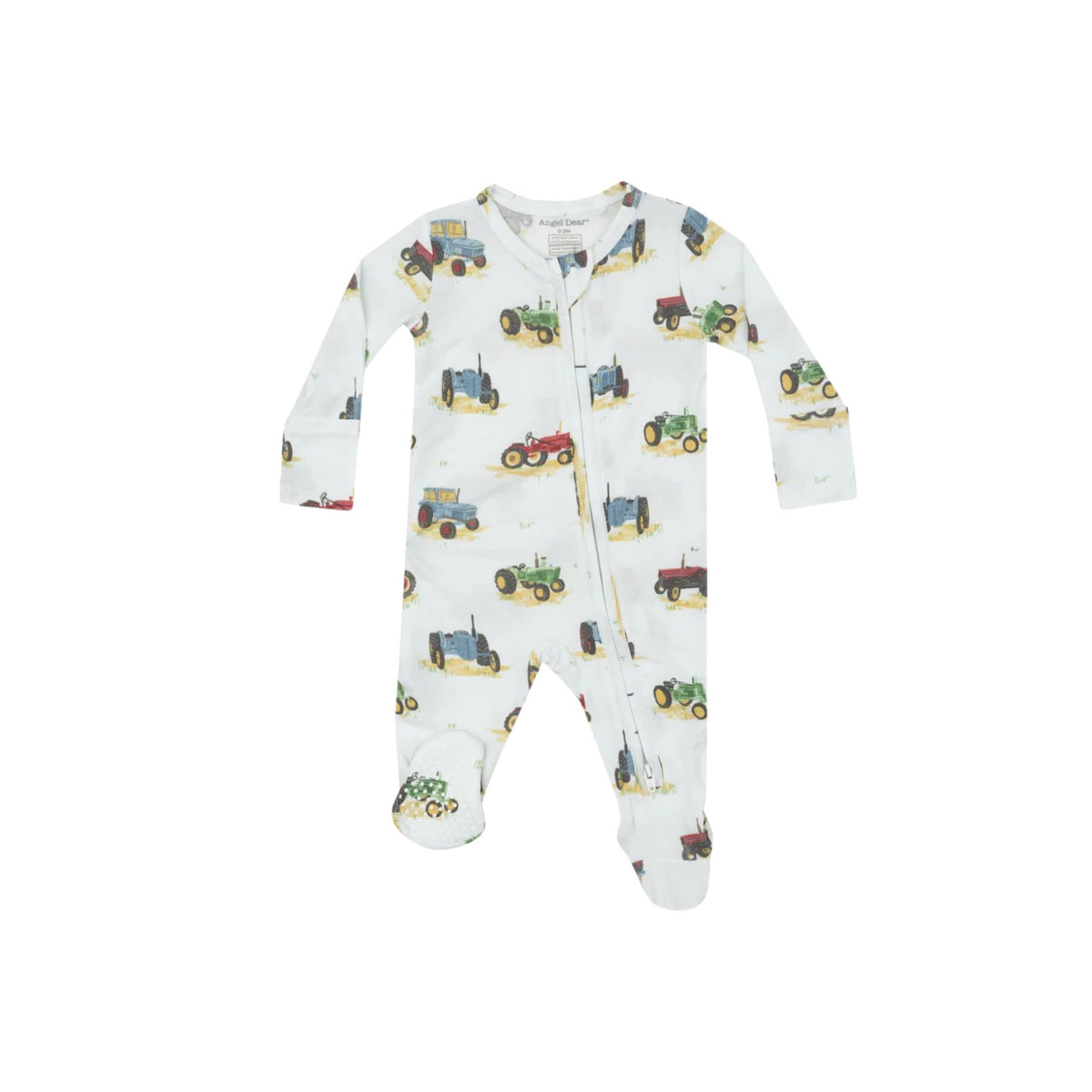 Vintage Tractors 2-Way Zipper Footie