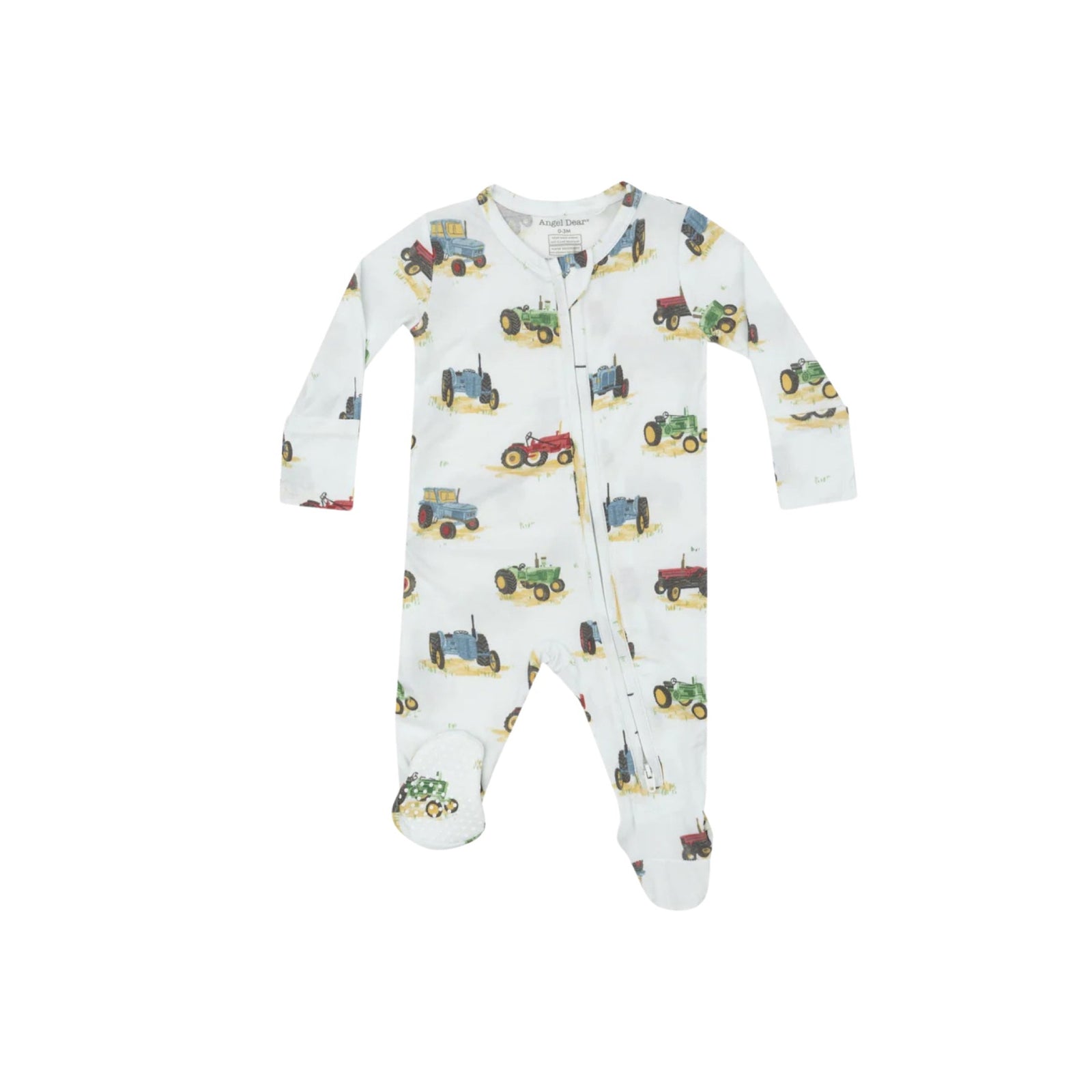 Vintage Tractors 2-Way Zipper Footie