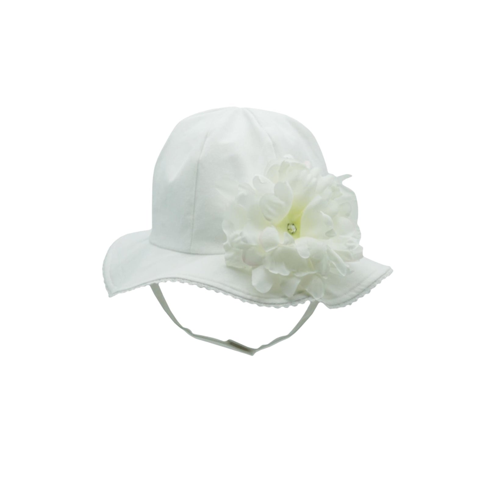 White Stella White Peony Sun Hat