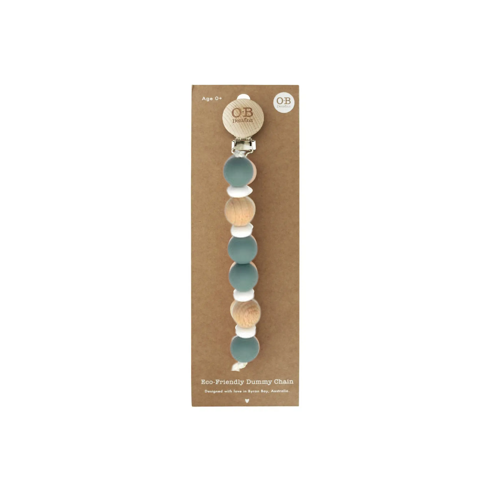 Wooden And Silicone Eco Friendly Pacifier Chain