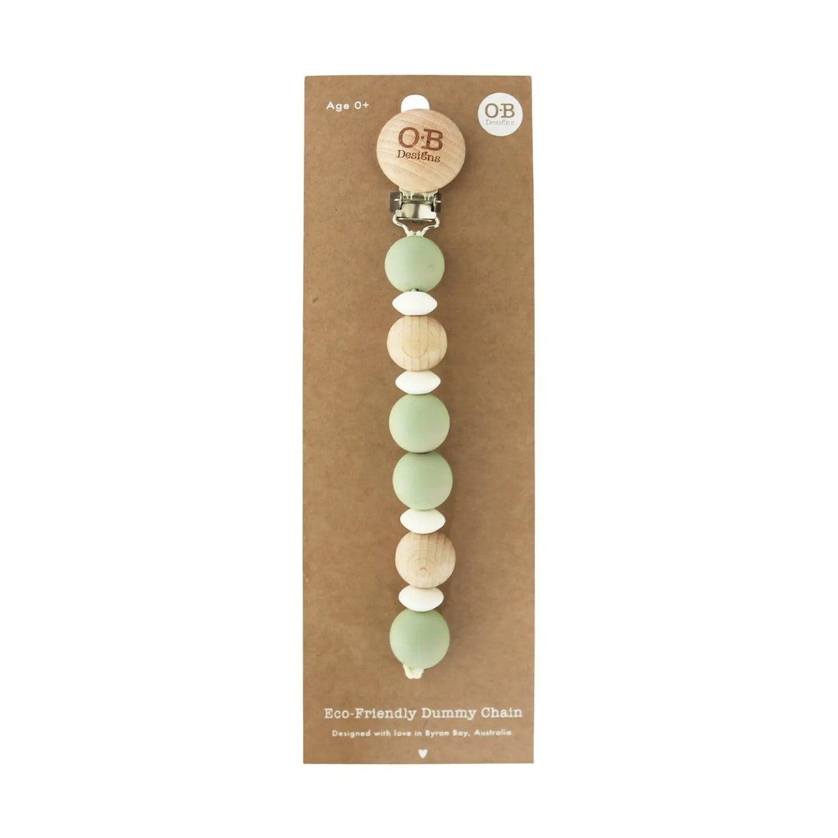 Wooden And Silicone Eco Friendly Pacifier Chain