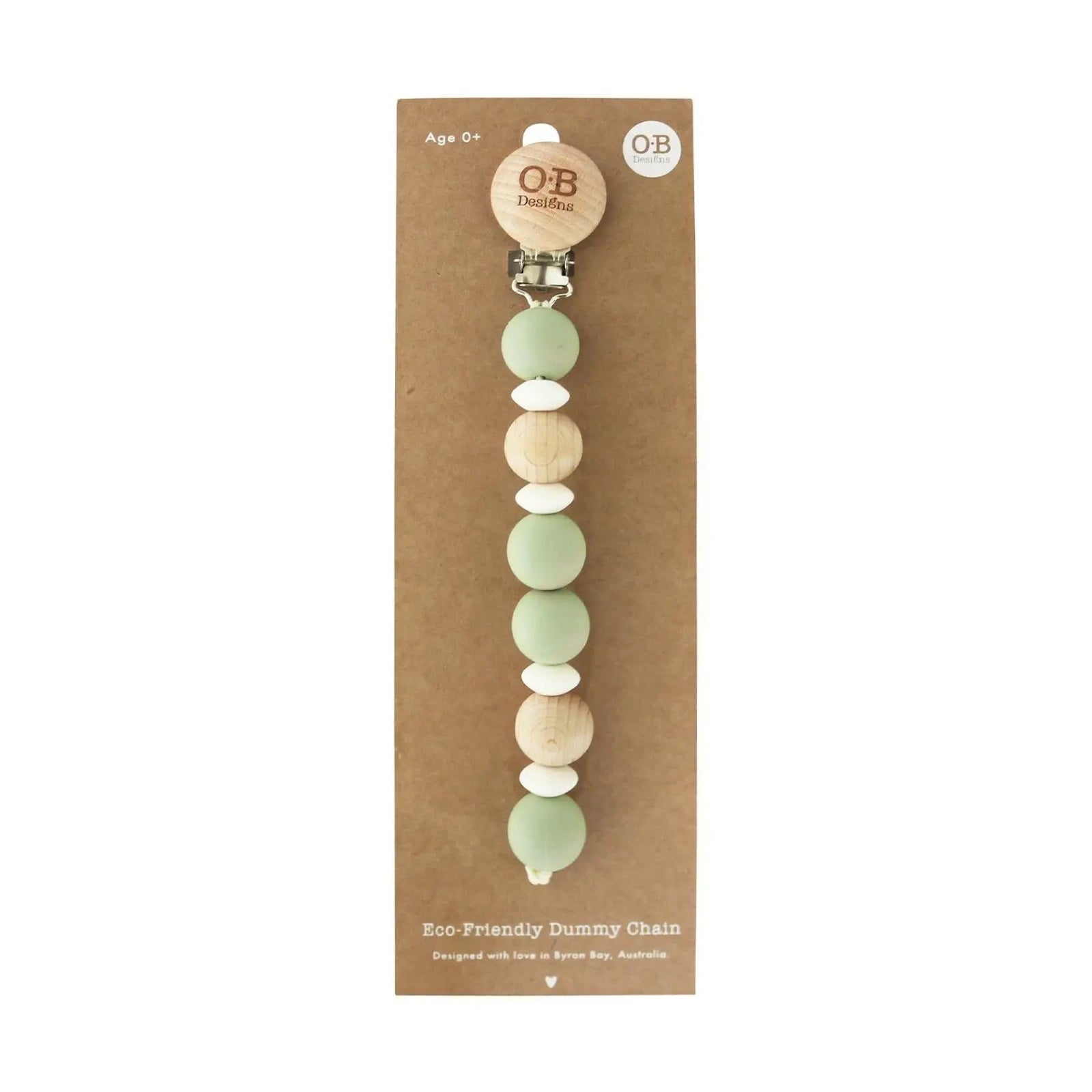 Wooden And Silicone Eco Friendly Pacifier Chain