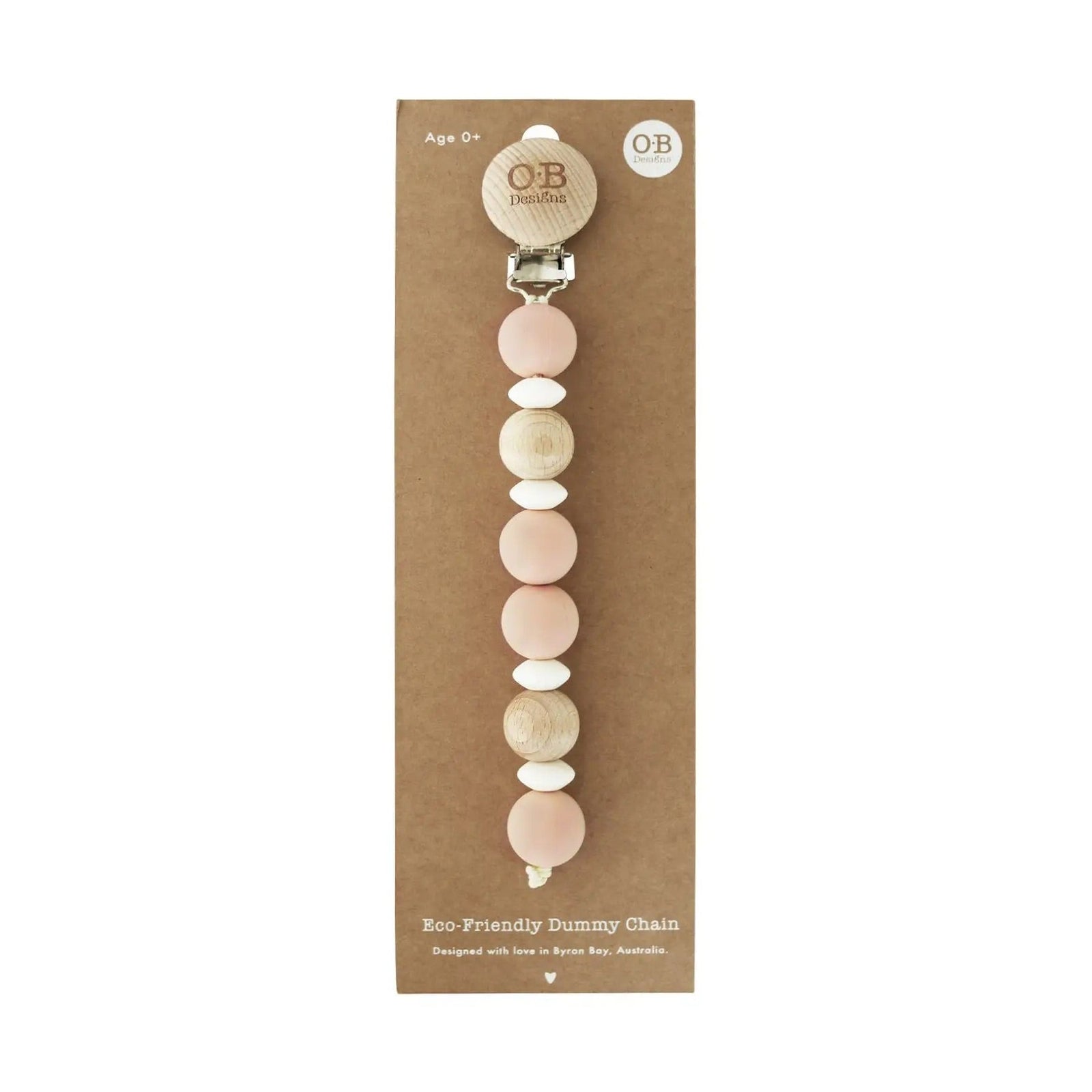 Wooden And Silicone Eco Friendly Pacifier Chain